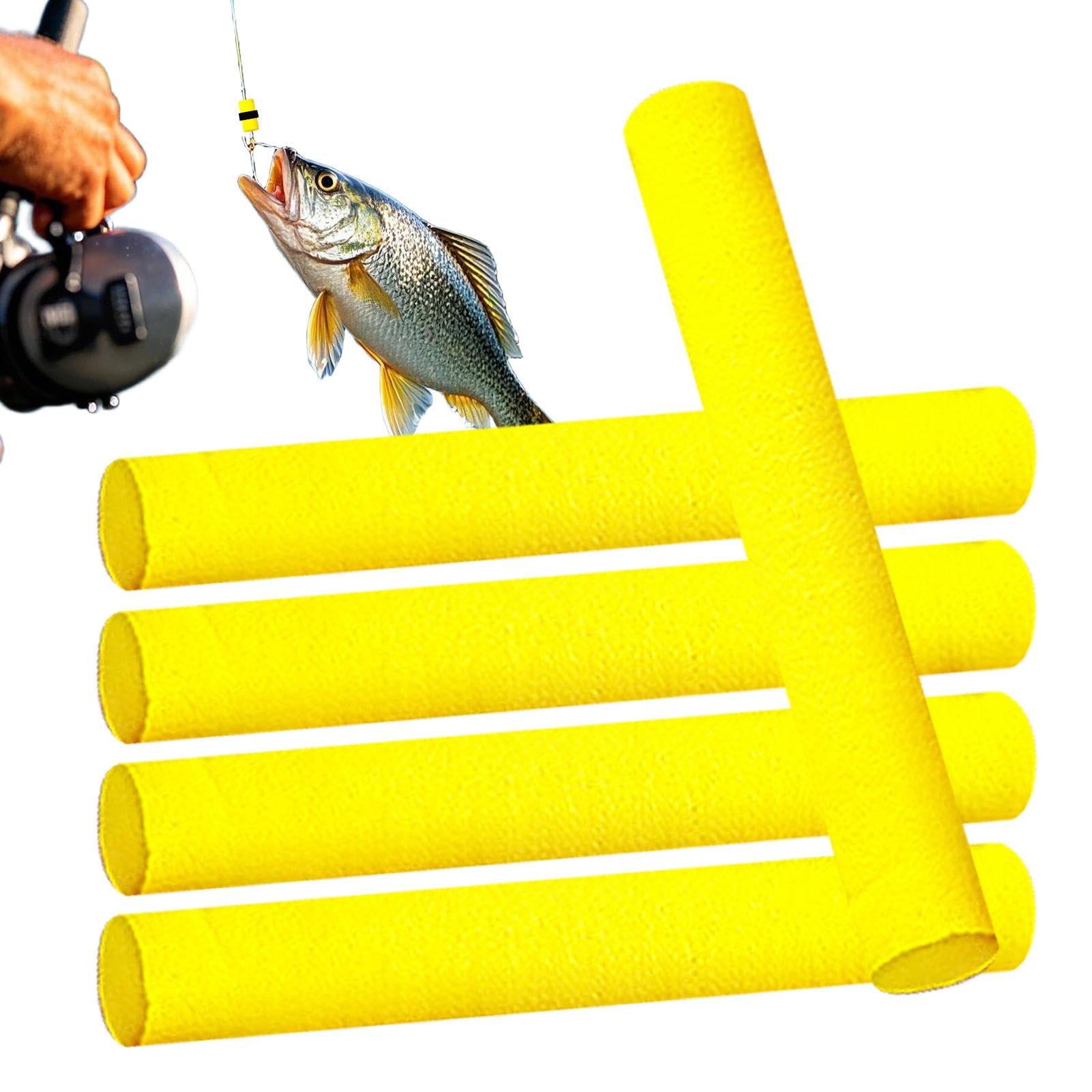 Fly Binding Rigs Stick, Rig -Schaumstangen - 5X Eva Zylinder Float Carp Fishing Foam Sticks | Pop -up -Köder -Feeder -Tackle, leichte Fliegenbindungs ​​-Rig -Materialhaken für Teichfluss