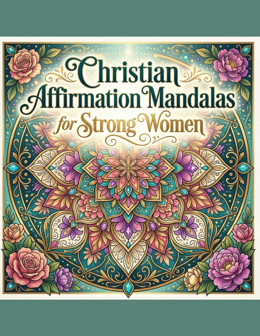 Christian Affirmation Mandalas: for Strong Women: Relaxing Floral Patterns and Empowering Quotes for Stress Relief
