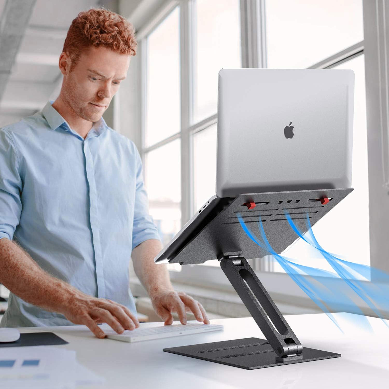 Hоt Dеаlѕ Laptop Stand, Ergonomic Laptop Stand for Desk, Adjustable Height from 1.8 to 11.4, Supports up to 22lbs, Compatible with MacBook, All Laptops Tablets 11-17 EURPMASK