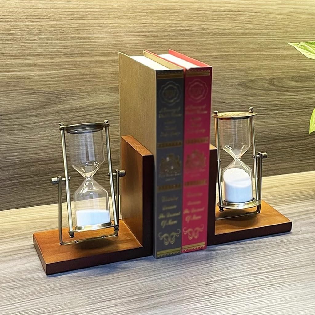 Bookends Home Study Klepsydra Ozdoby Regał biurowy Półka na książki biurko