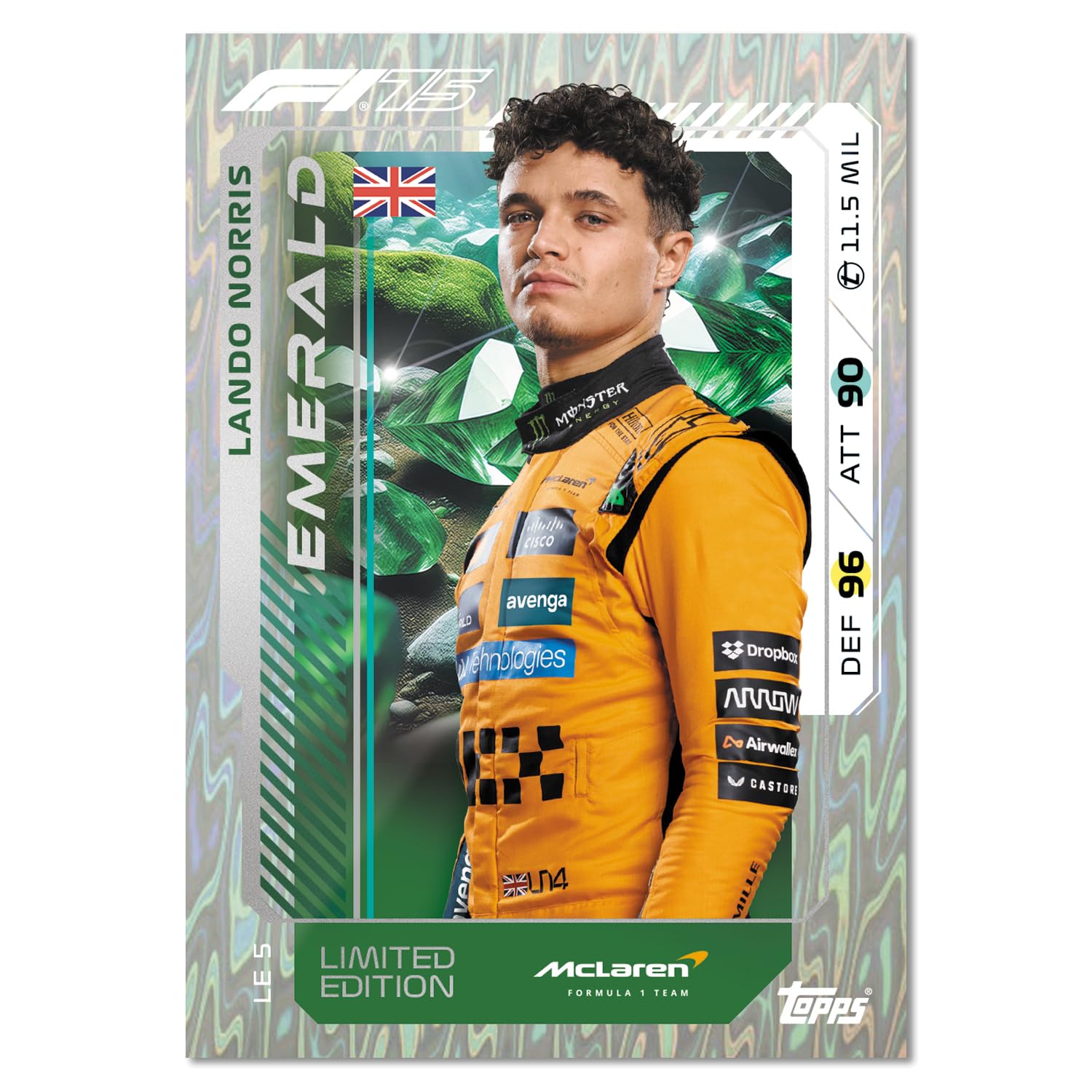 Topps Turbo Attax Formula 1 2025 – Mega Multipack – zawiera 39 kart Turbo Attax i 2 losowe karty Limited Edition.