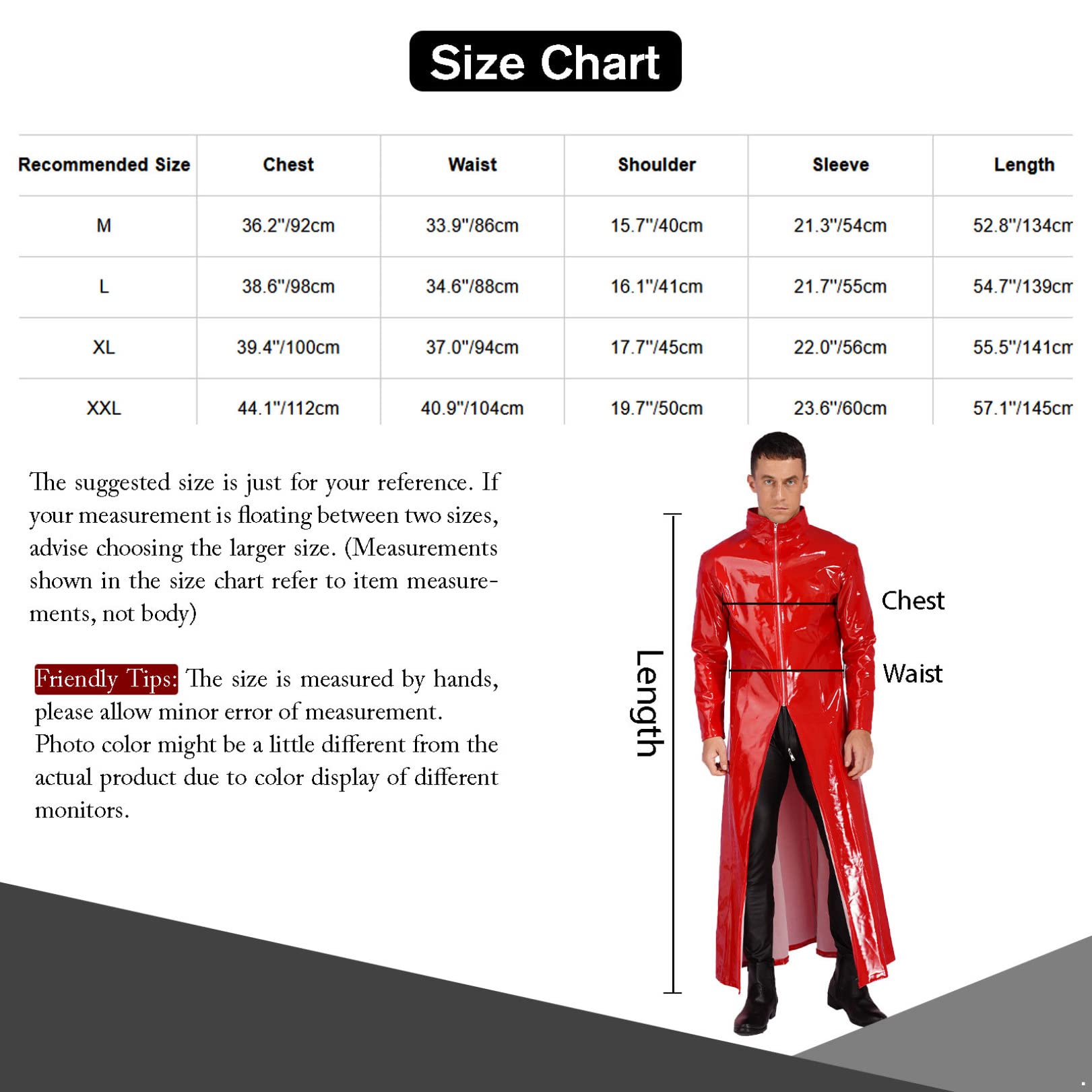 Amazon | FEESHOW メンズ 大人 ユニセックス ウェットルック レザー