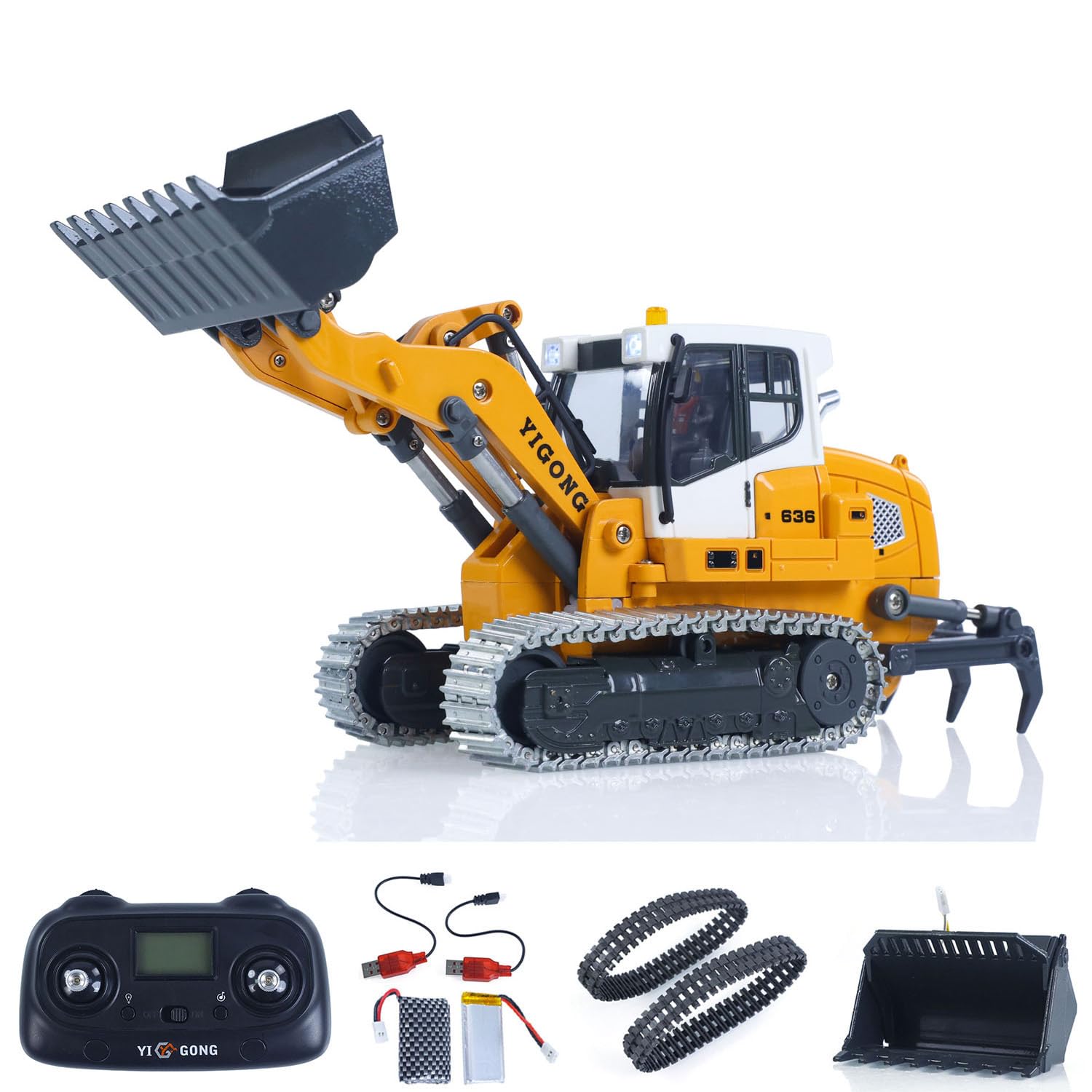 1/50 LR636 RC ローダー 1:50 RC Electric Lifting Tracked Loader LR636 2.4G Construction