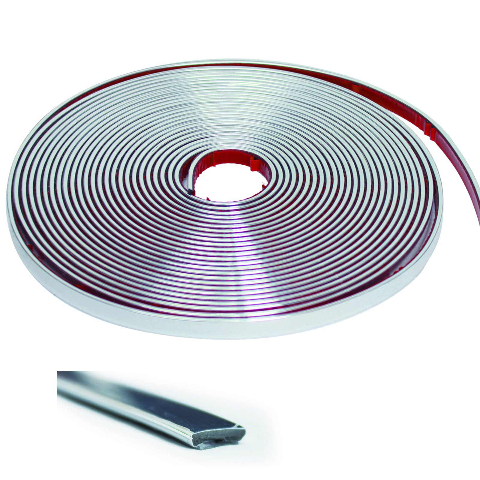 32.8 Ft Peel and Stick Trim, Sliver Waterproof Molding Trim for Walls, Edges, Borders, Window Frames, Backsplash Tiles, Flexible and Self Adhesive Trim