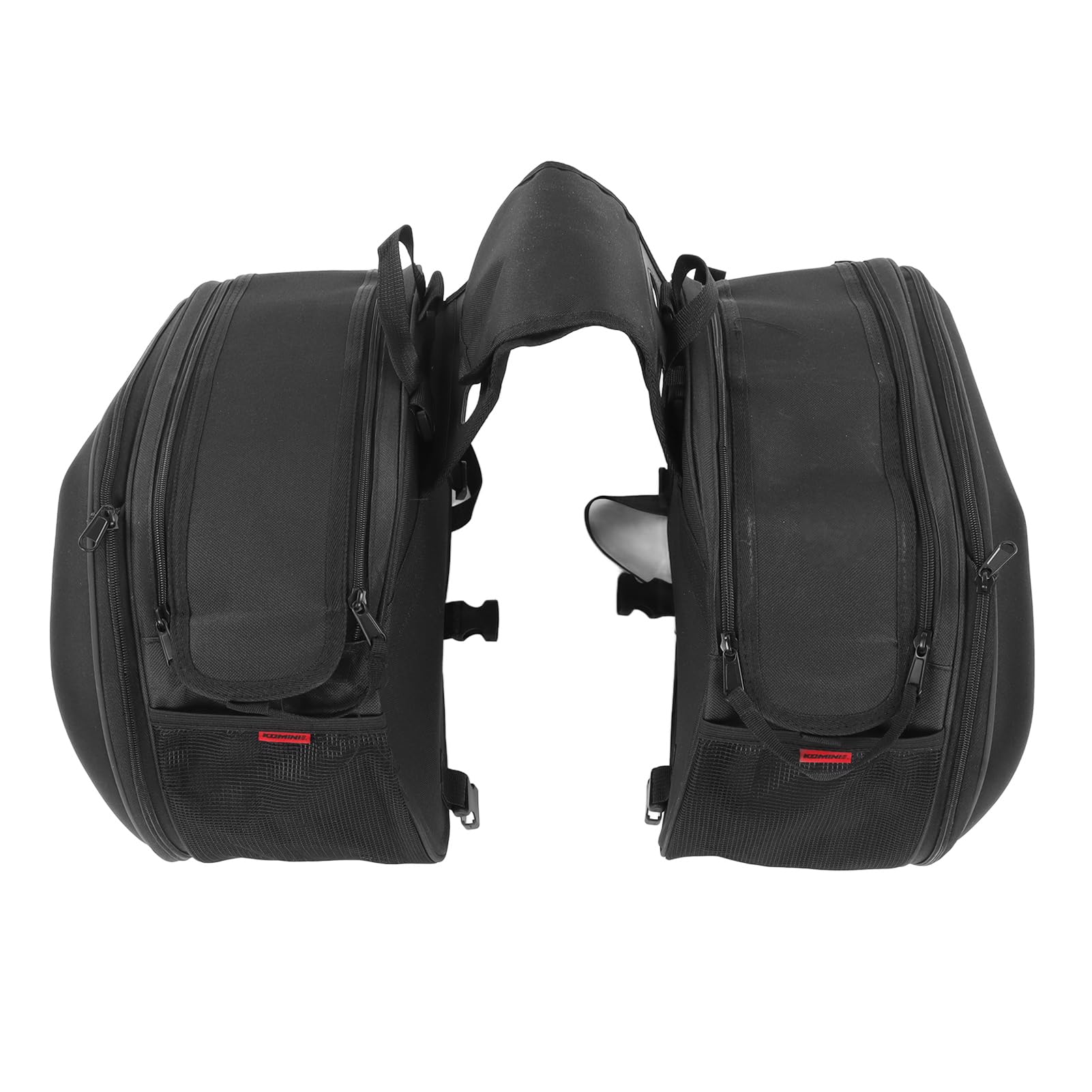 Borsa Sella Moto Impermeabile Tessuto Oxford 600D Grande Capacità Nero