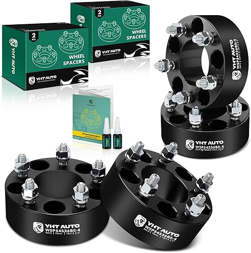YHTAUTO Espaciadores de rueda de 5 x 4.5 pulgadas para Toyota, Ford, Jeep MK, Honda, Dodge, KIA, Hyundai, Chrysler, modelos Mazda, Civic, Tacoma,