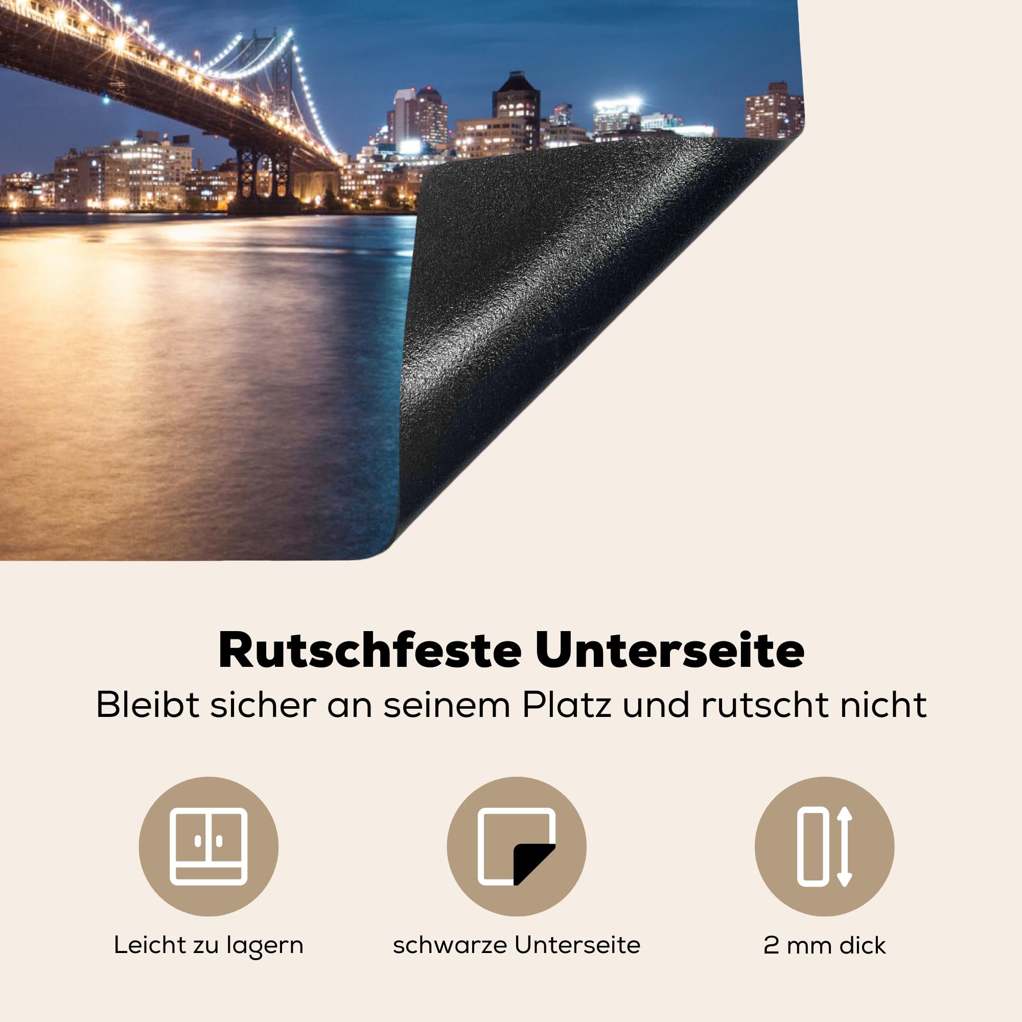 KitchenYeah© Herdabdeckplatte Einteilig Küche Herdabdeckung Induktionsfeld – Ansicht 4