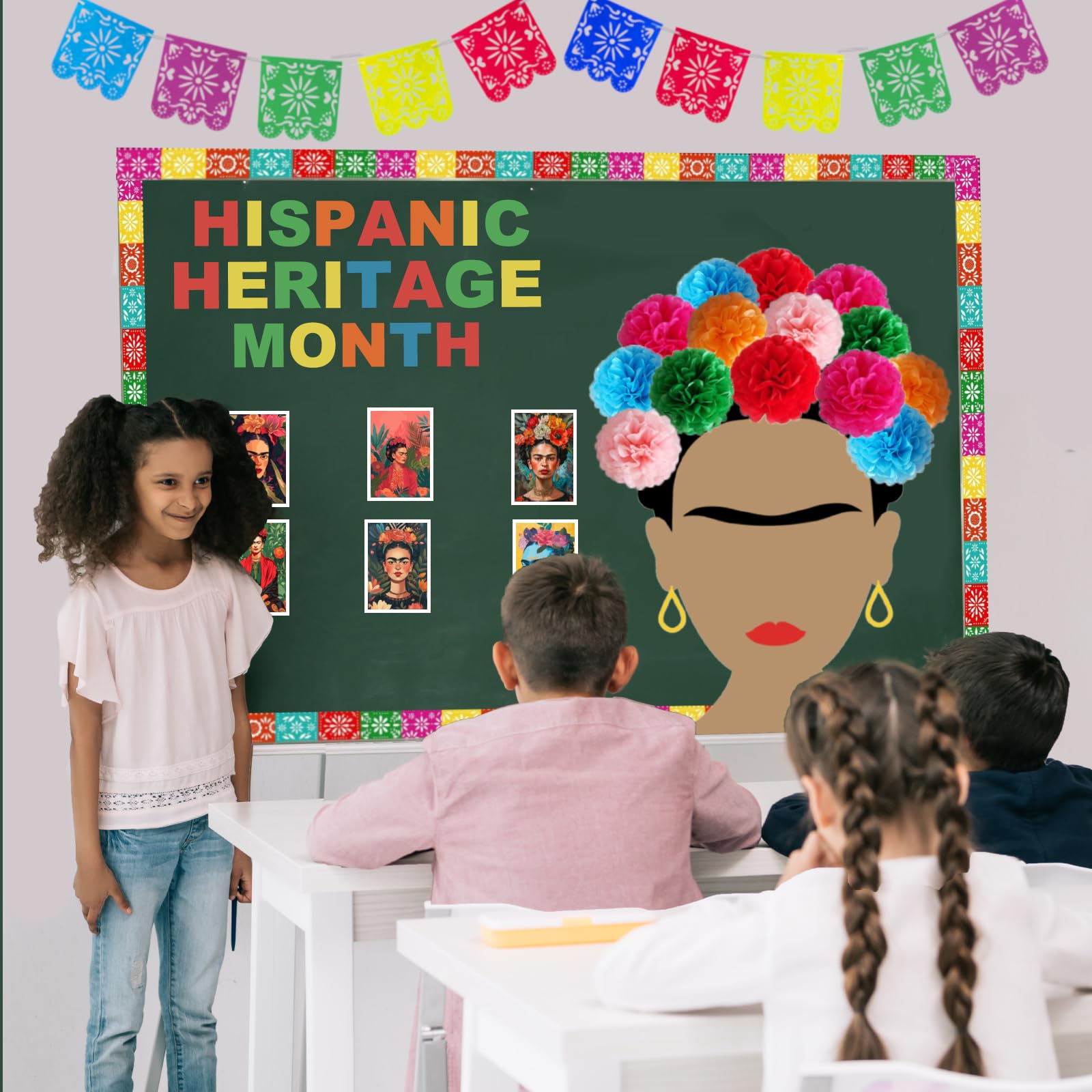Hispanic Heritage Month Deko Set Für Klassenzimmer – Mit Flaggen, Bordüren & Papierblumen