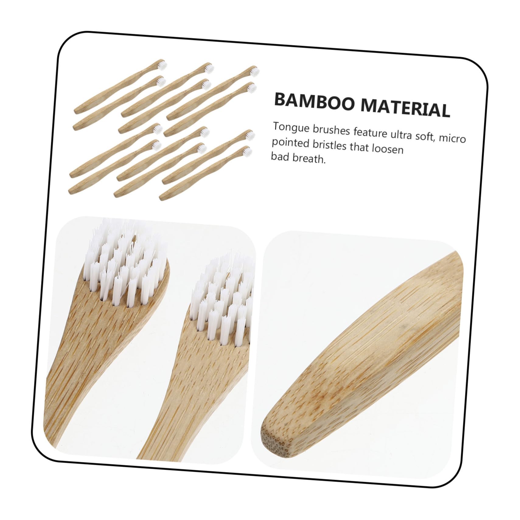 VALICLUD 12pezzi Spazzolino Per Lingua Pz Strumenti Raschietto Lingua Pulizia Igiene Orale Per Adulti Antiscivolo Ergonomico Resistente Facile Da Usare