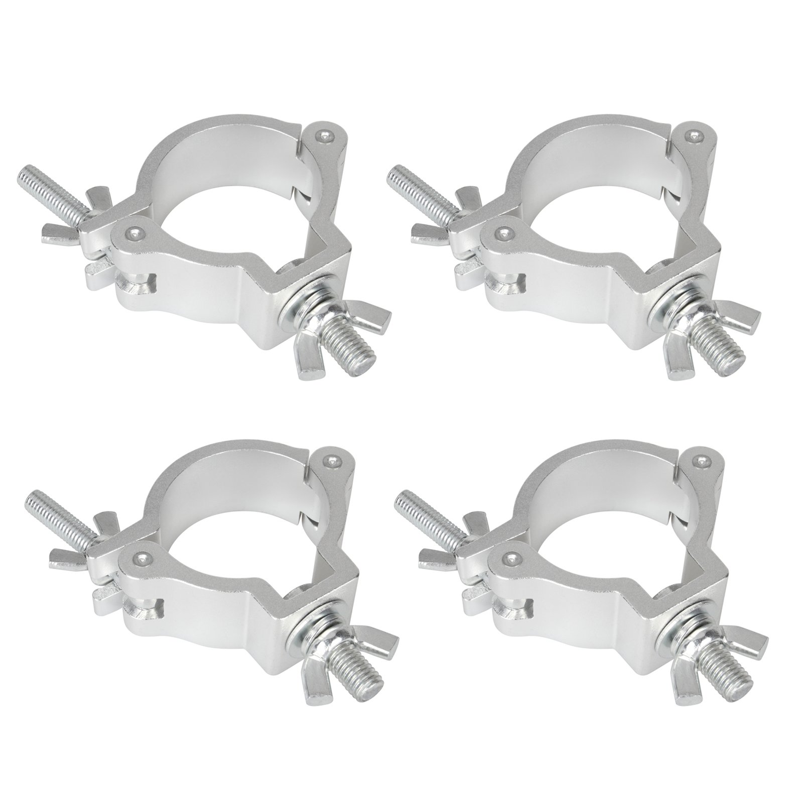 TSSS 4 Pack Dia 2 pollici O Montare Morsetti Luce della fase Lega di alluminio Hook Heavy Duty 100kg / 220 lb per Par Faretti Moving Head illuminazione accessori