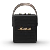 Stockwell II Portable Bluetooth Speaker&comma; Black and Brass