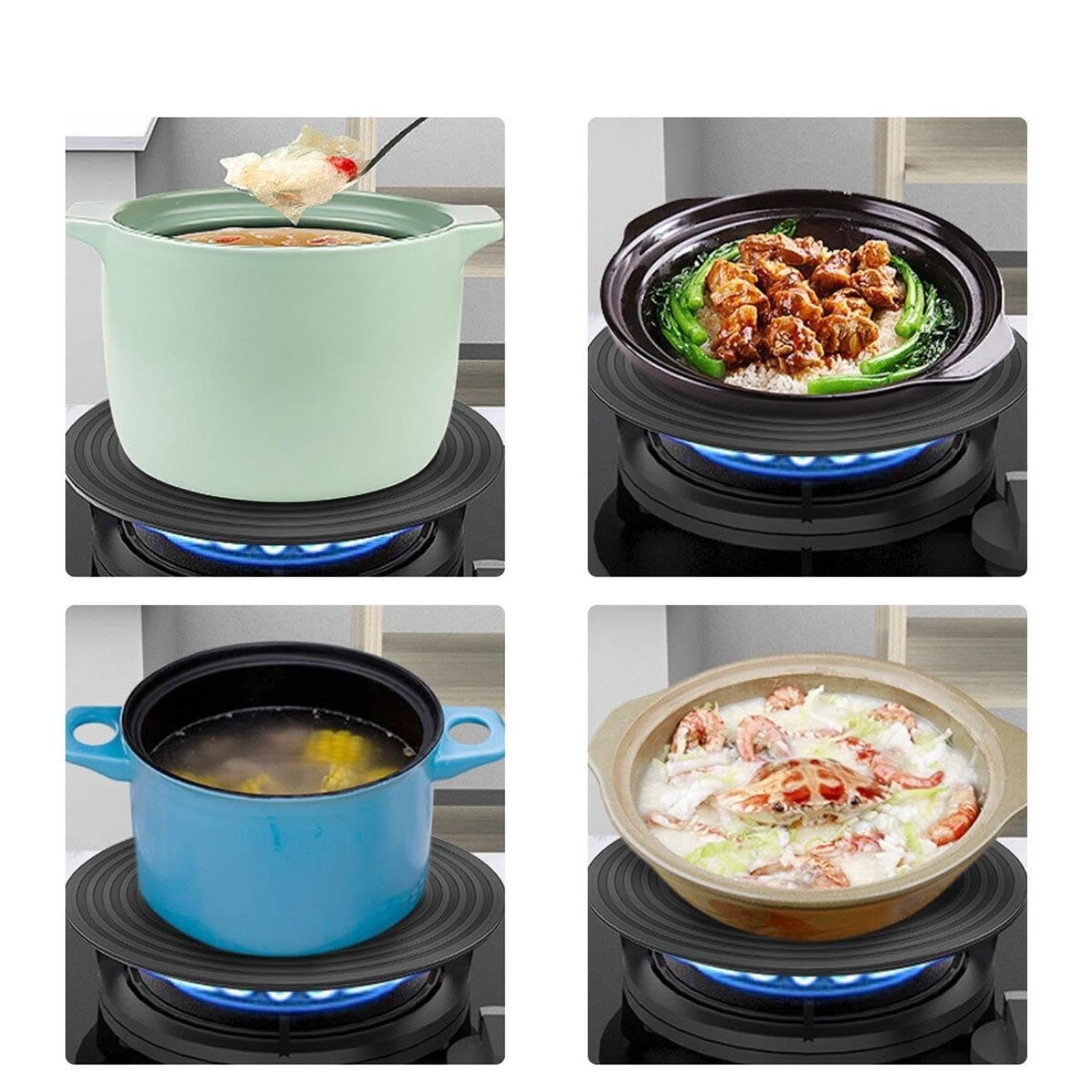 Piastra diffusore Piastra di conduzione del calore distributore assorbente diffusore della cucina da 24/28 cm(24cm)
