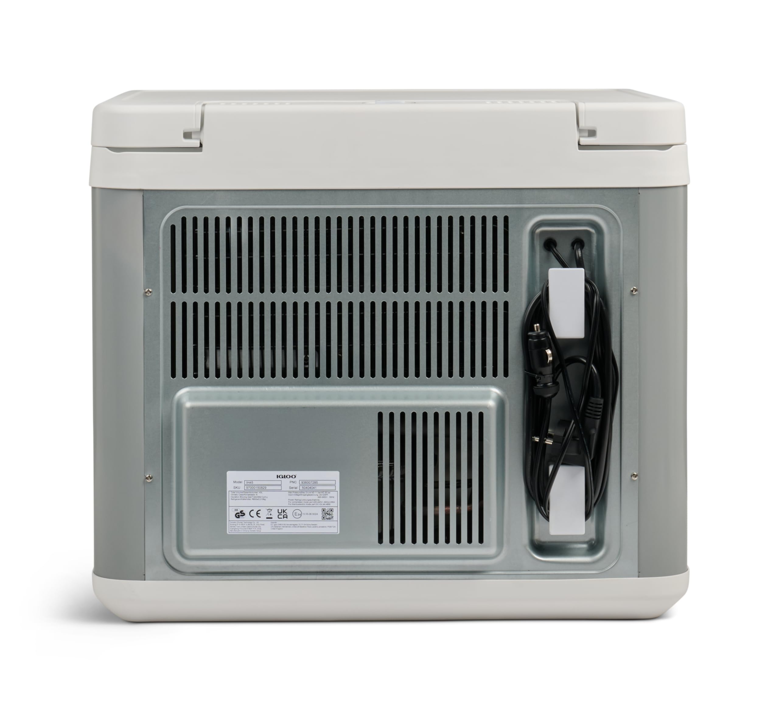 IGLOO IH45 frigo portatile ibrido a compressore 43L – 12V & 230V, frigorifero elettrico per auto, campeggio, camper e barca – mini frigo ibrido con alta efficienza & funzionamento silenzioso