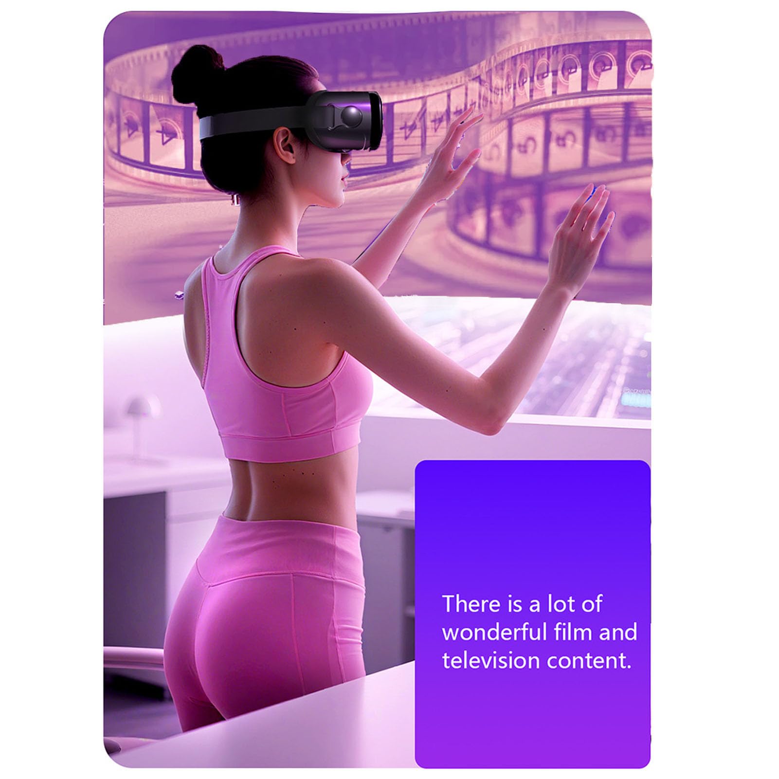 Lunettes 3D VR Anti-lumière Bleue avec Champ de de 120 ° pour Un Apprentissage Interactif et Amusant, Compatibles avec Les Appareils iOS et