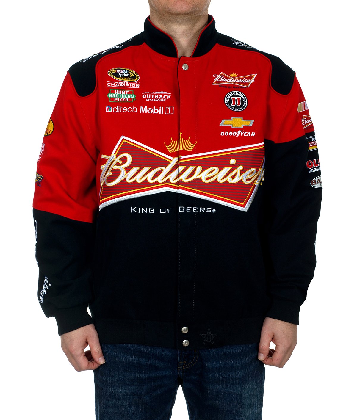 Amazon.co.jp: Kevin Harvick Nascar Budweiserレッドジャケット 4L 