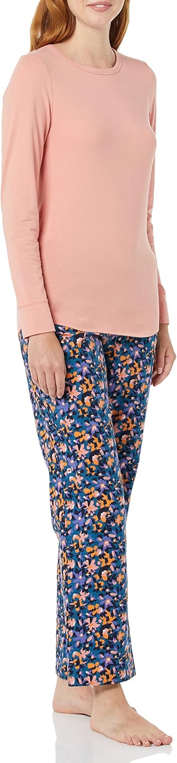 Amazon Essentials Women's Lightweight Flannel Pant and Long-Sleeve T-Shirt Sleep Set - Image 3