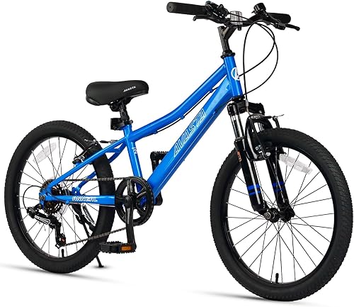 AVASTA Govet - Bicicleta de montaña para niños de 6 a 12 años de edad, con horquilla de suspensión, transmisión de 6 velocidades, varios colores