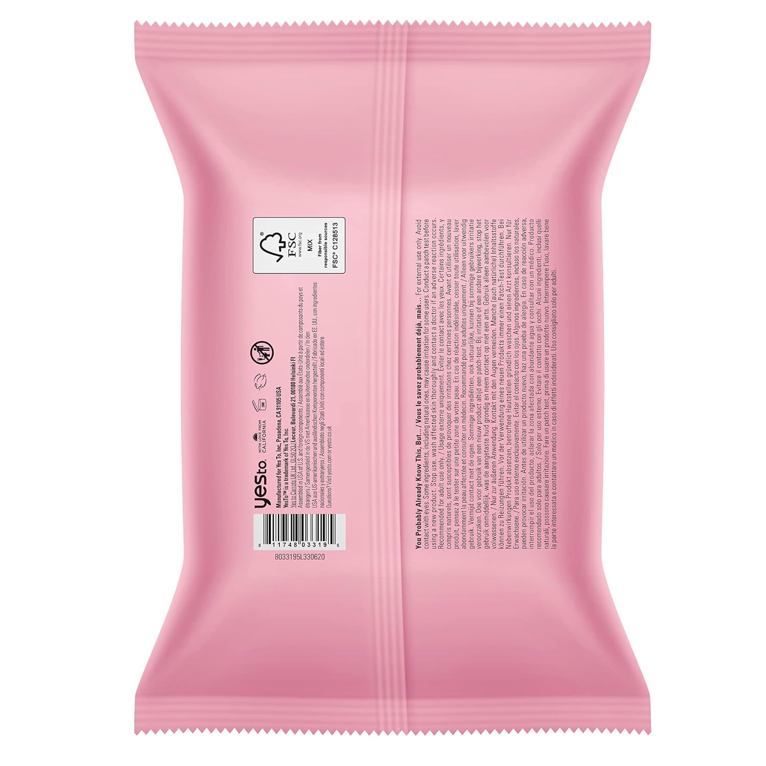 Yes To Coconut Hydrate & Restore Cleansing Facial Wipes for Very Dry Skin, 30 Count (Pack of 2) : Everything Else