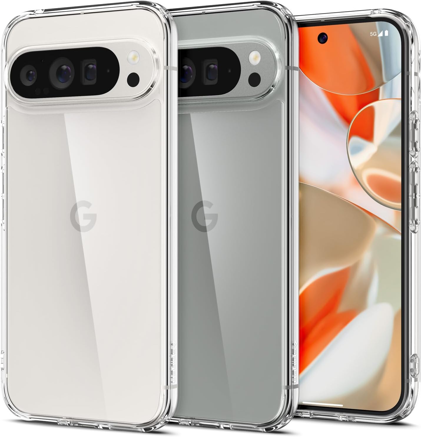 Spigen for Google Pixel 9 Pro XL, Ultra Hybrid Case [Anti-Yellowing][Slim Protection] - Crystal Clear