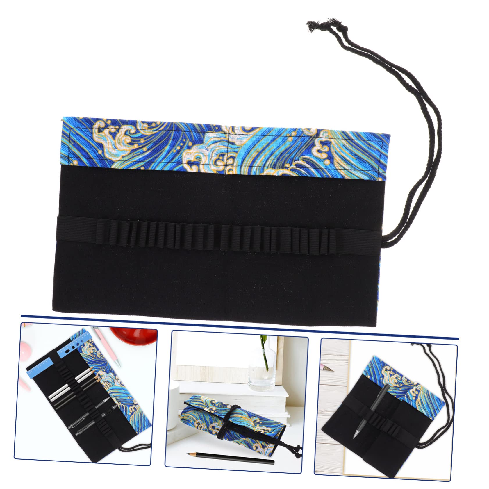 STOBOK 5pezzi Borsa Portatile Per Arrotolabile Stile Astuccio Capacità Scomparti Per e Colorate Per Scuola