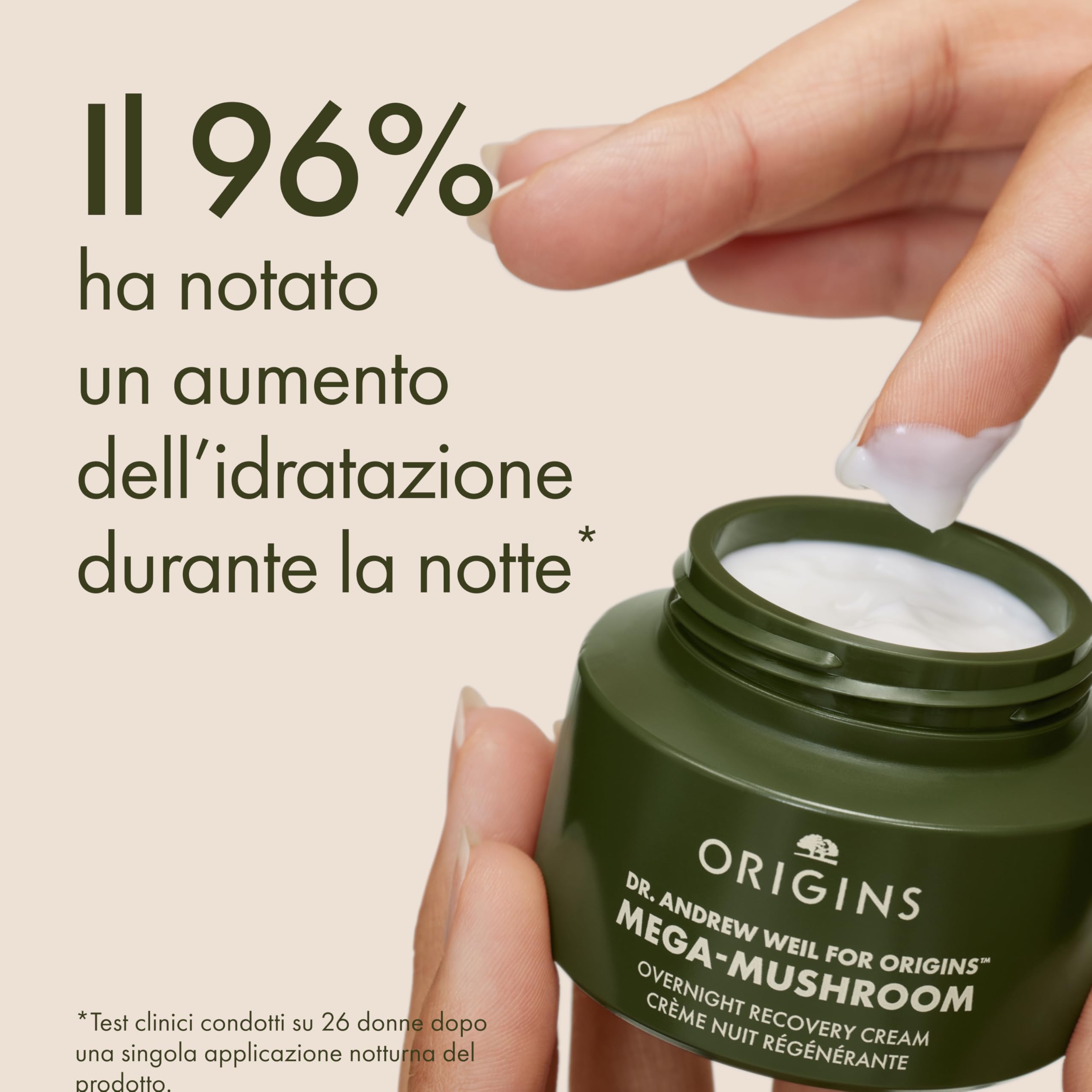 Origins Mega-Mushroom Overnight Recovery Skin Barrier Cream (50 ml)