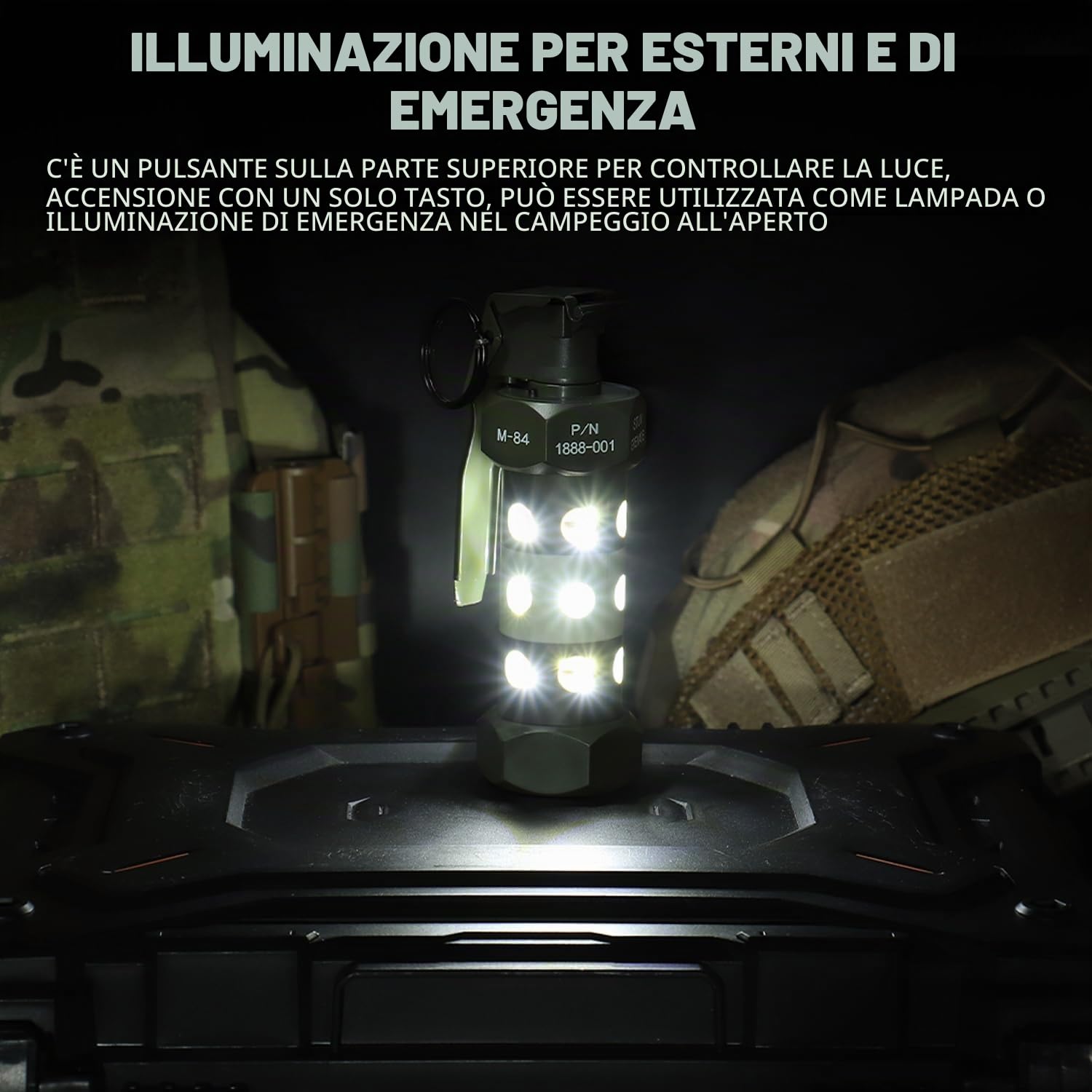Airsoft Flashbang Tactical Hand Grenade Toy Outdoor Emergency Light Paintball CS Battle Game