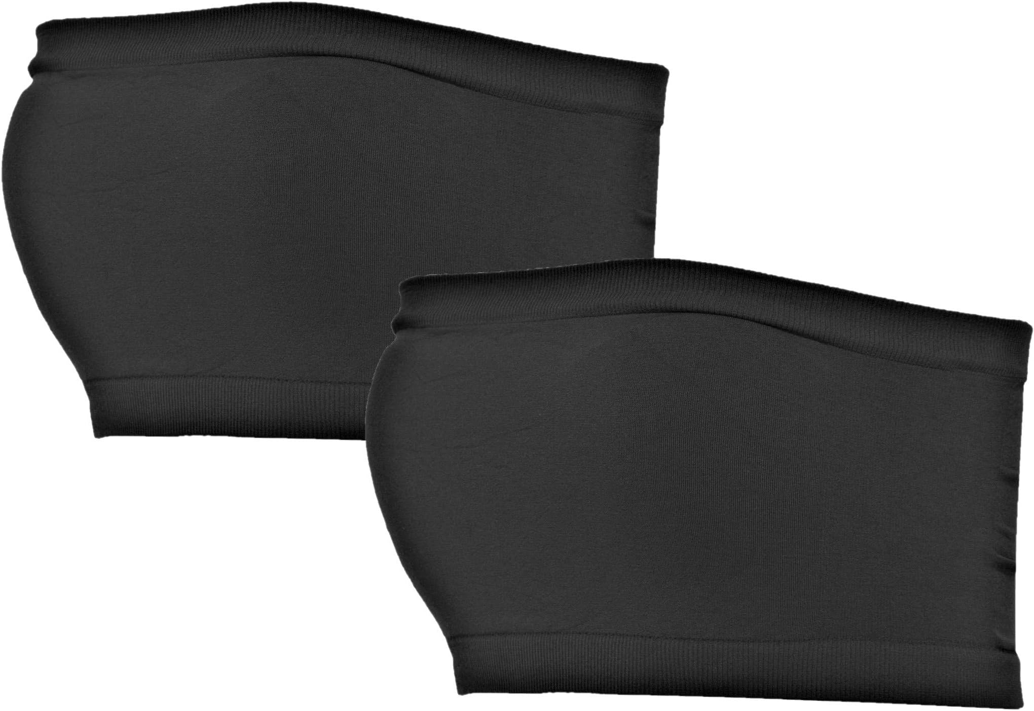 Girls Tube Top Strapless Bandeau Top – Comfort Fit Seamless Support Soft Stretch Everyday Wear Fits Ages 10–14