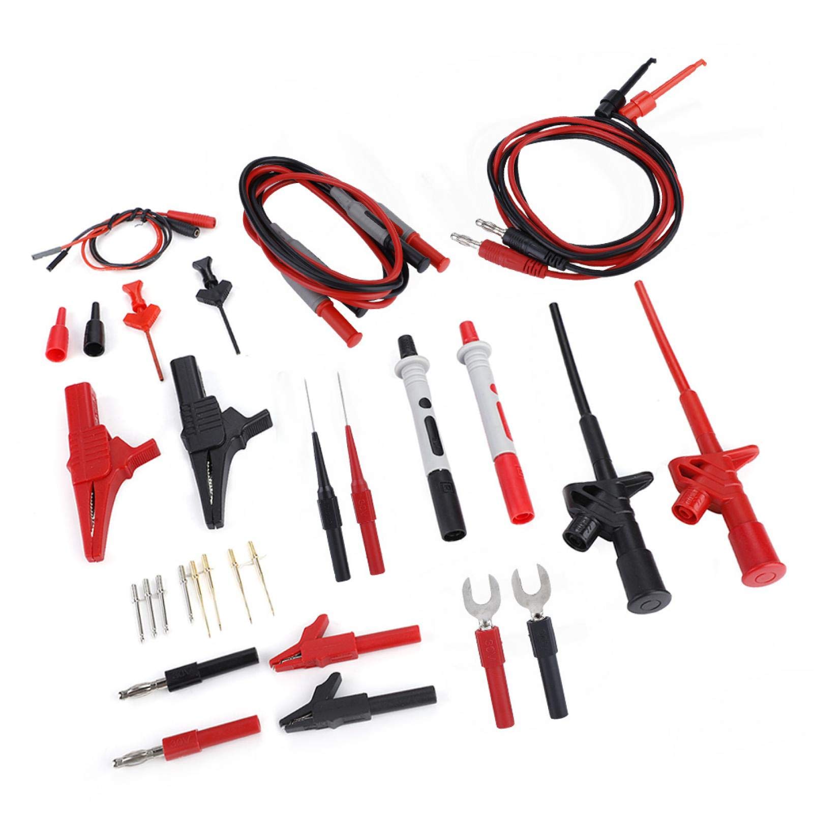 Multimeter-Test, 4 mm Bananenstecker, elektronisches Multimeter, Messleitung, Sonde, Kabel-Set, Testsonden, Leitung, Profi-Kit
