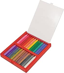 Melissa &amp; Doug Triangular Crayons - 24-Pack in Flip-Top Case, Non-Roll