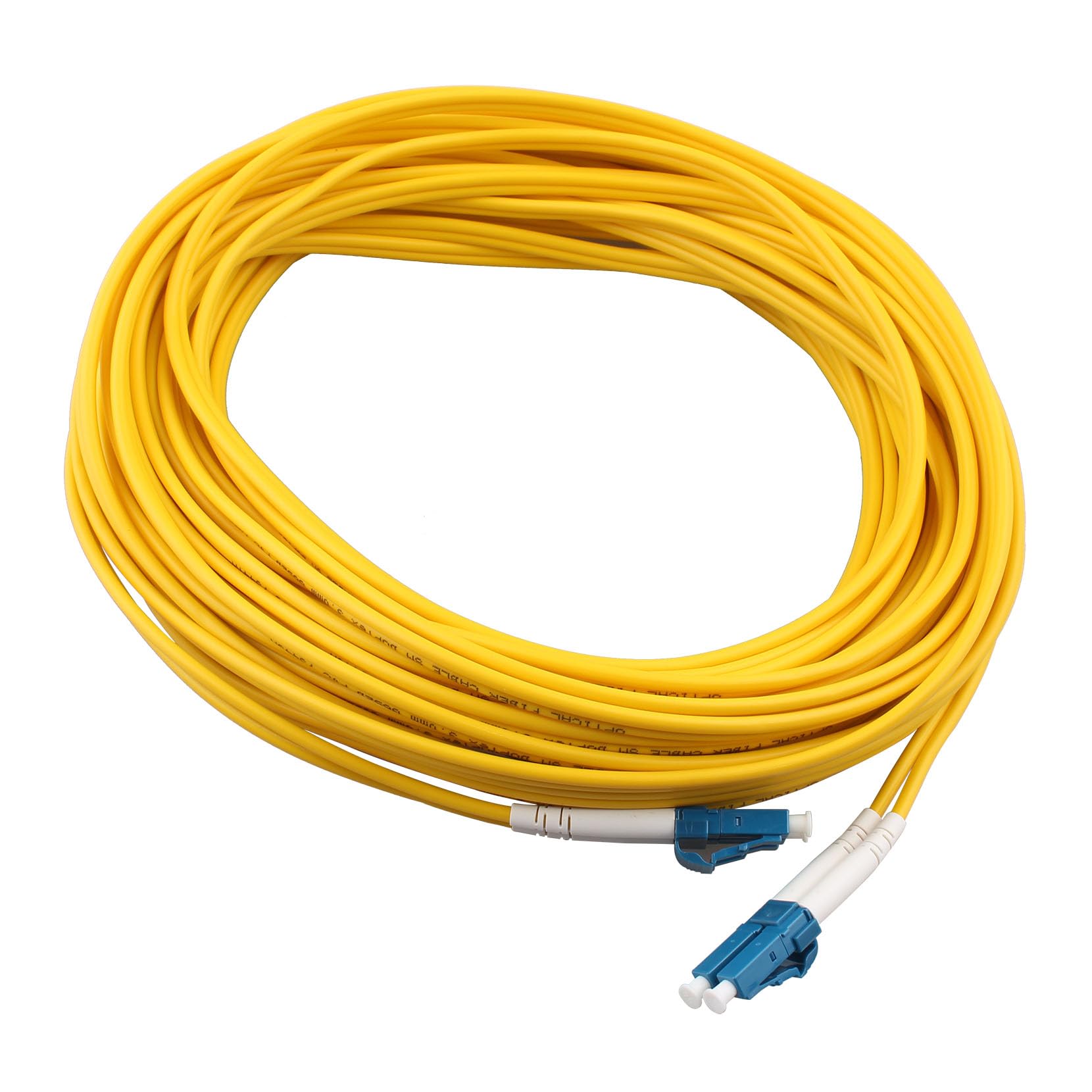Cable de Fibra Óptica LC a LC OS2 Monomodo Duplex 9/125um LSZH para Instalaciones en Exteriores e Interiores (15M)