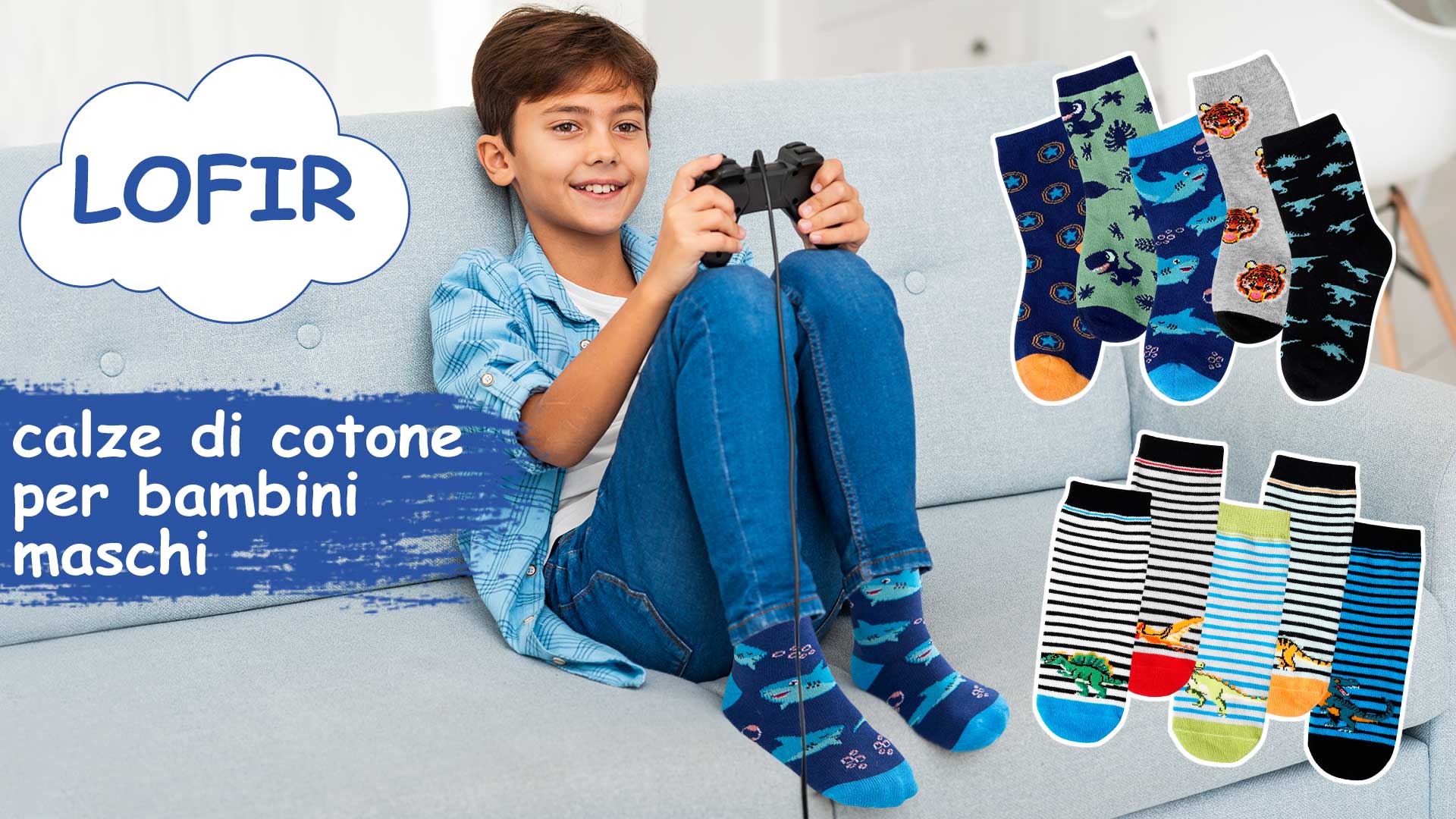 Calzini in cotone a righe per ragazzi – 12 paia di calzini in cotone traspirante per bambini o ragazze (1-14 anni) con motivo a righe, Nero , 5-7 anni