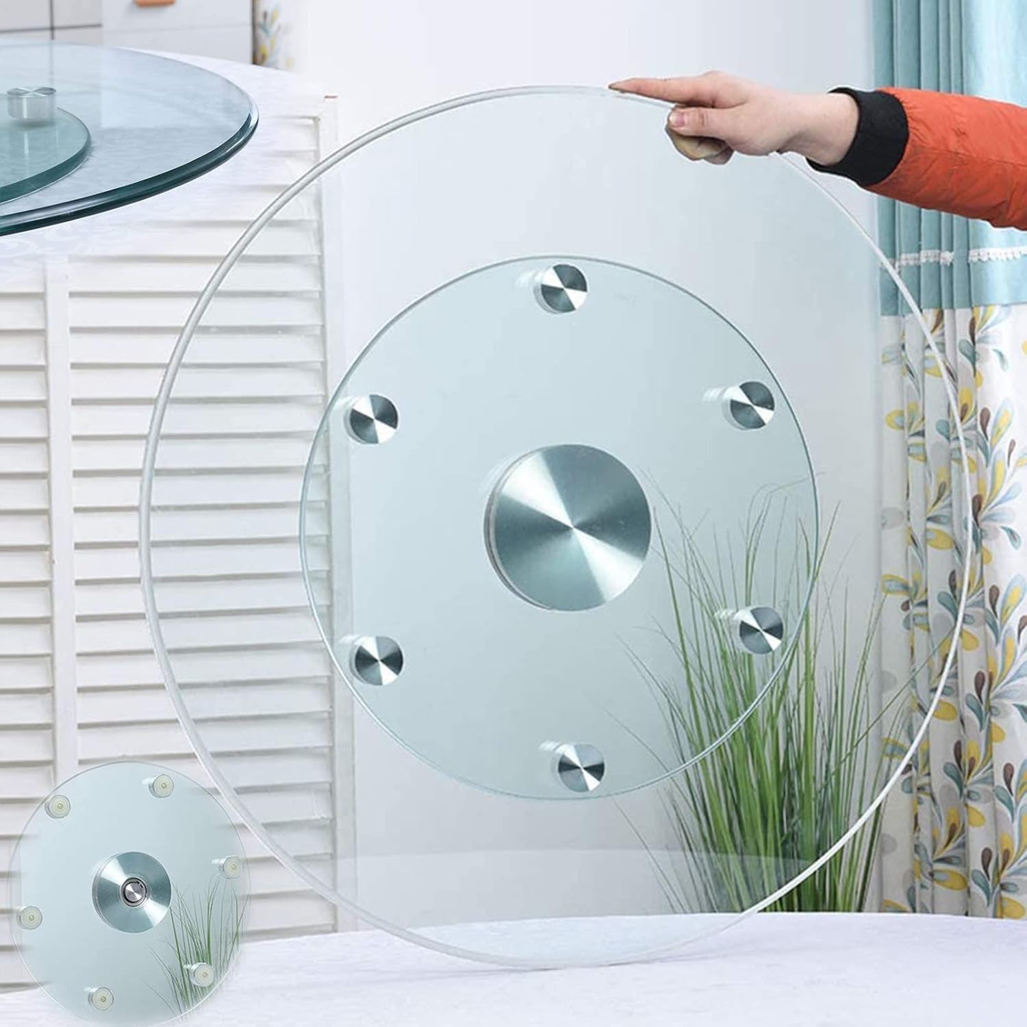 Lazy susan turntable glass 60cm/70cm/80cm/90cm/100cm