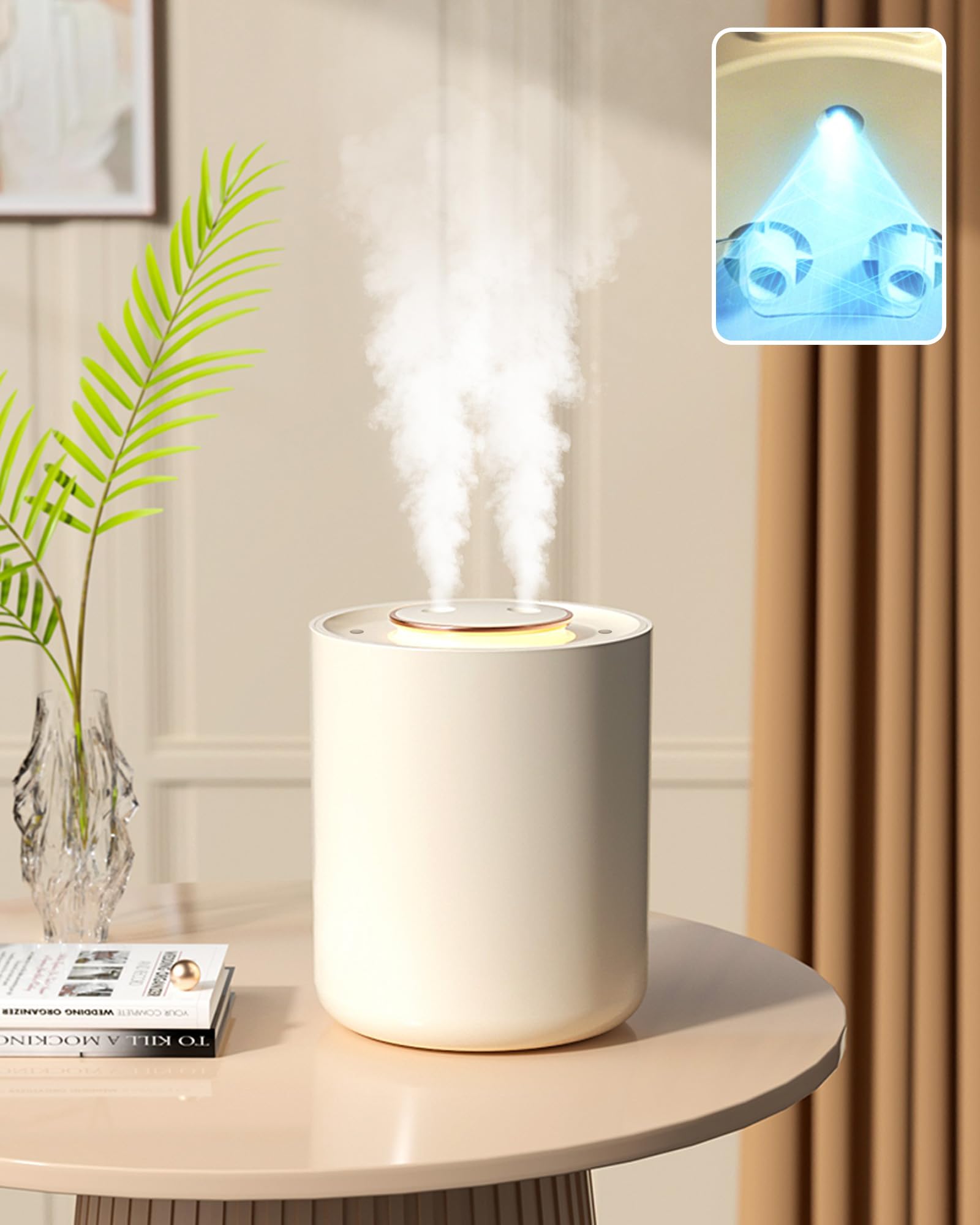Air Humidifier for Bedroom with UV Germicidal Lamp