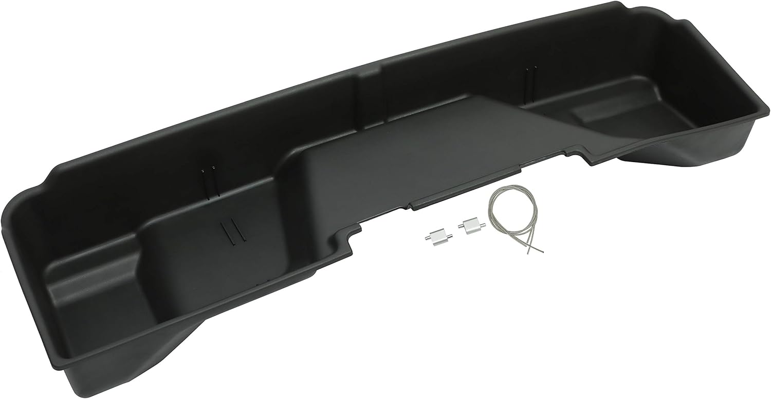 Kojem Under Seat Storage Box Compatible with 2007-2013 Chevy Chevrolet GMC Silverado Sierra 1500 2500 3500 Extended Cab (Not Compatible with 2007 Classic Models)