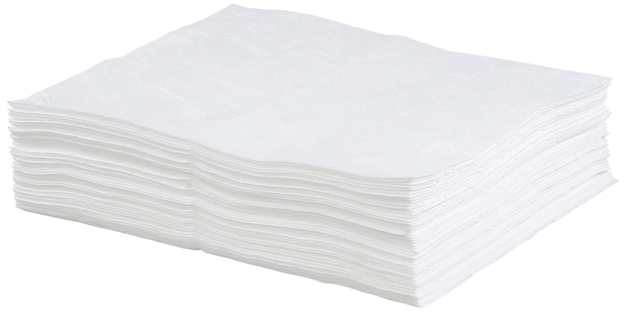 ESP 2MBWPB Polypropylene Medium Weight Meltblown Oil Only Absorbent Bonded Pad, 18" Length x 15" Width, White (100 per Bale)