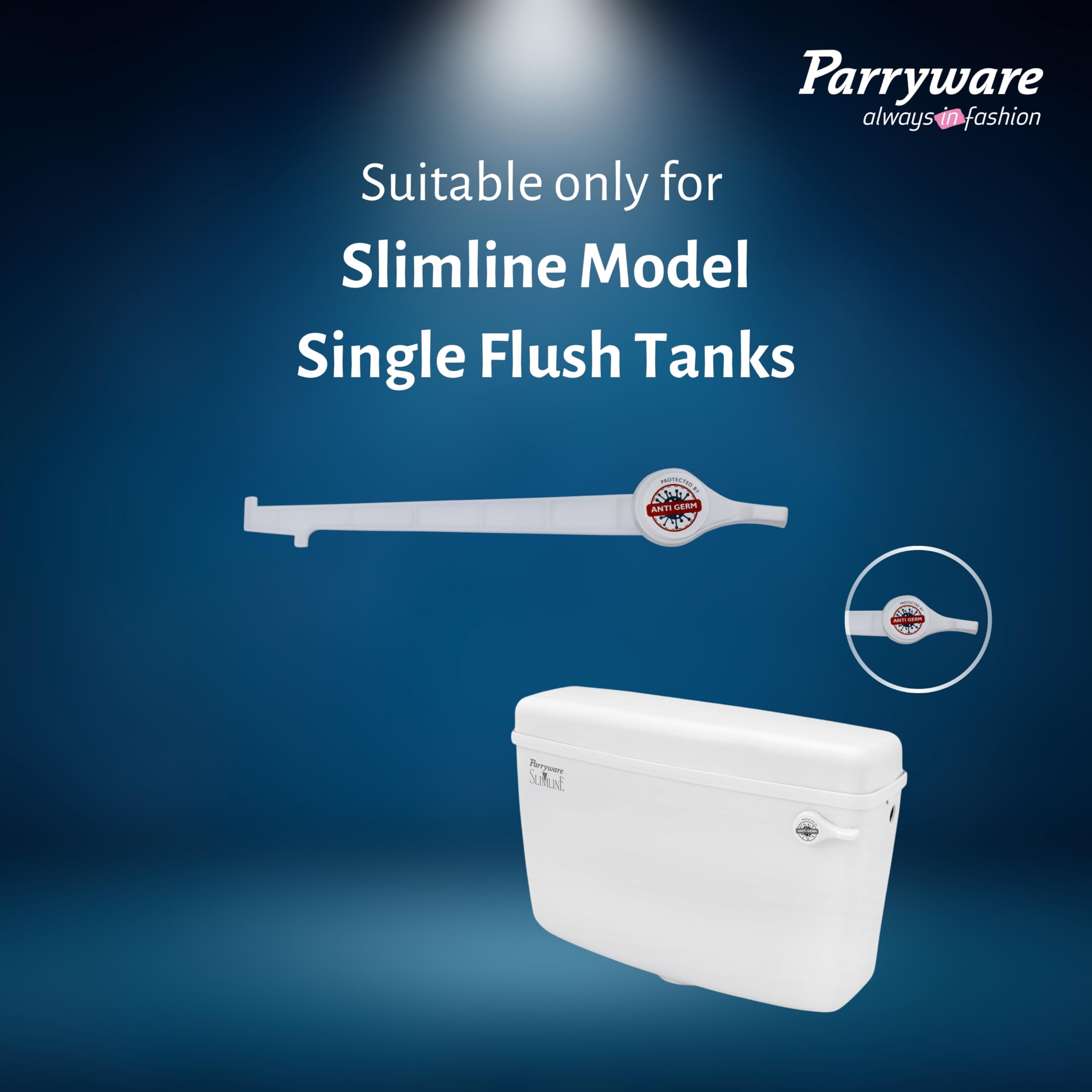 Parryware Slimline Tank Syphon Set - Complete Kit -6