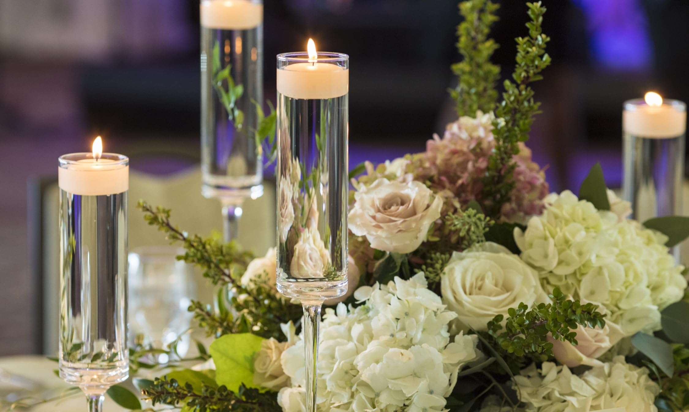 D'light Online Large 7,6 cm Candele galleggianti – Confezione da 36 Pezzi/Case – Event Confezione Maxi Ivory