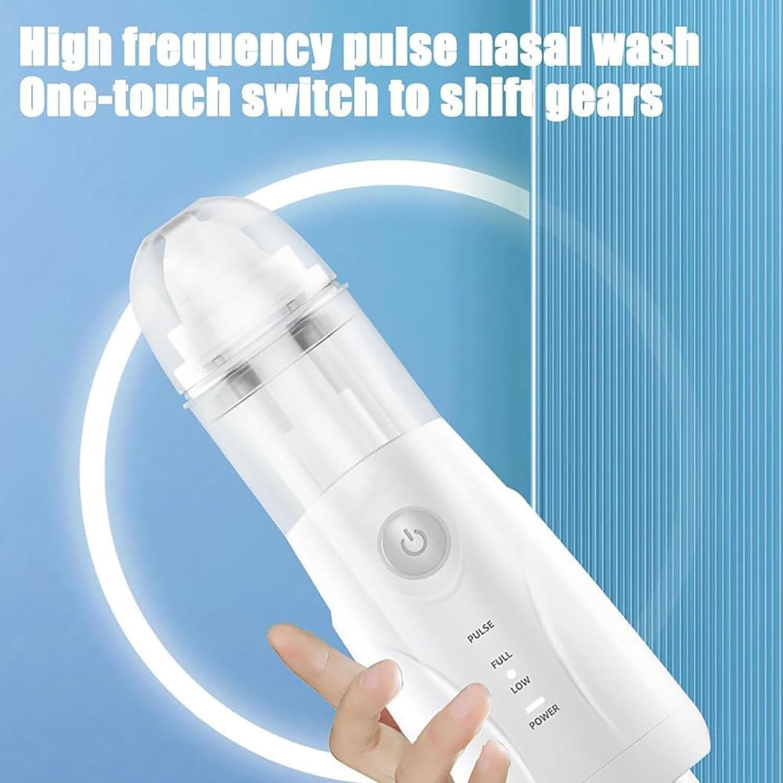 Sistema de riego nasal inalámbrico,sistema de irrigación nasal portátil para niños y adultos,máquina de limpieza de los senos nasales con motor,el alivio de los senos nasales y el cuidado nasal