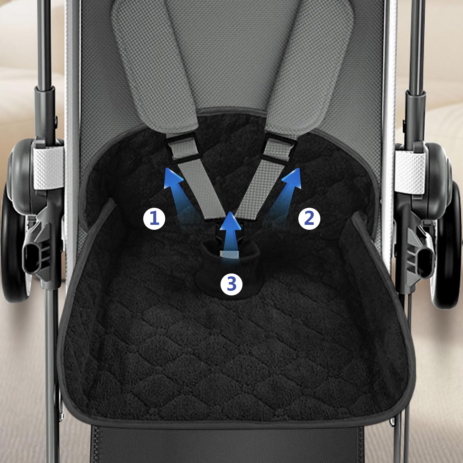 2er-Pack Universal Kindersitz Protektor Pad für Töpfchen Training, Wasserdichte Schutzunterlage, Kindersitz Protektor mit Trockensitz, Windel Lecks für Toilettentraining, Fit Alle Größen Autositze