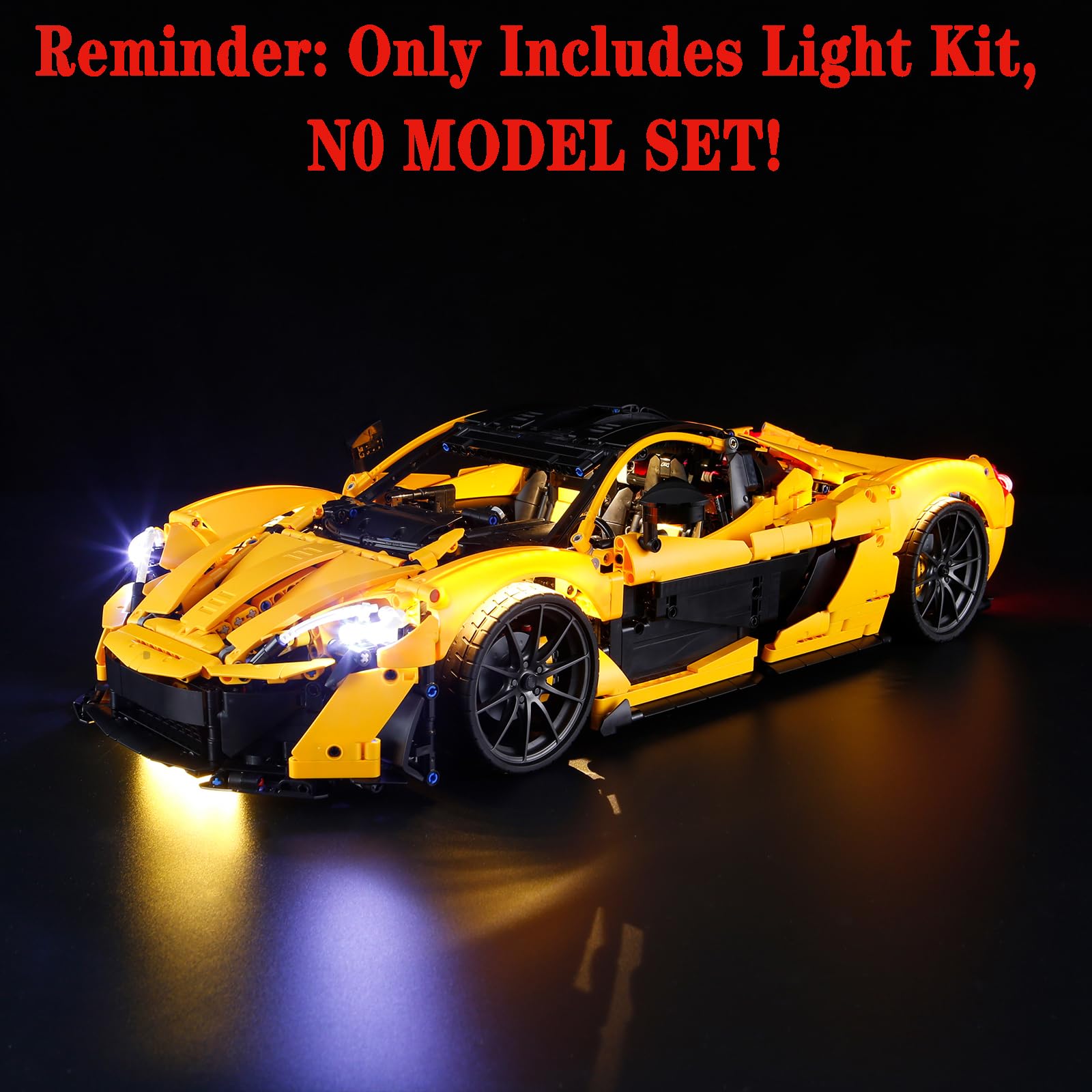 MENZAVA LED Light Set Compatible with LEGO 42172 McLaren P1 Technic Building Blocks Model - Model Set NOT Included - Image 4