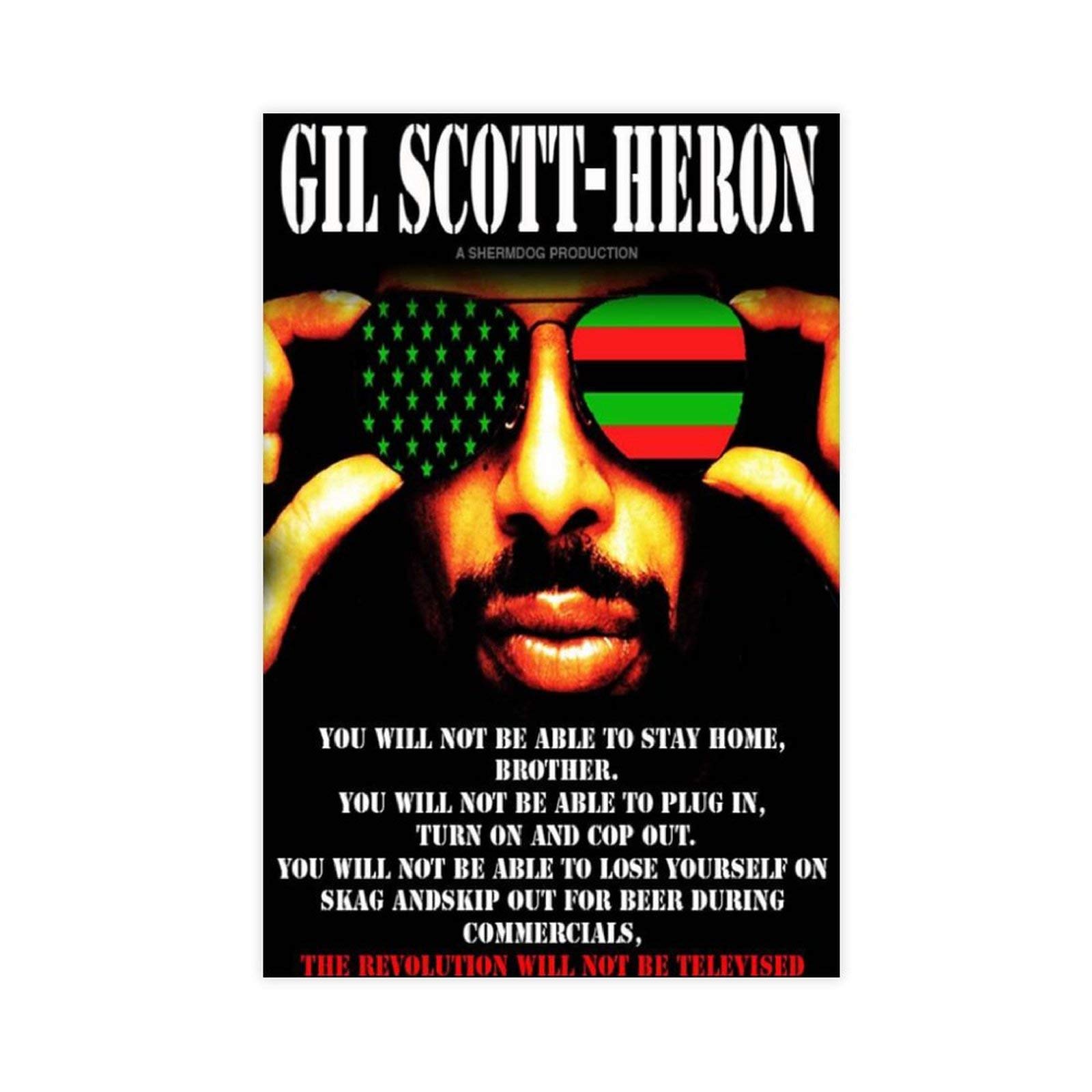 Gil Scott Heron Star 3 poster Canvas Poster Wall Art Decor Print Picture Paintings for Living Room Bedroom Decoration 16×24inch(40×60cm)