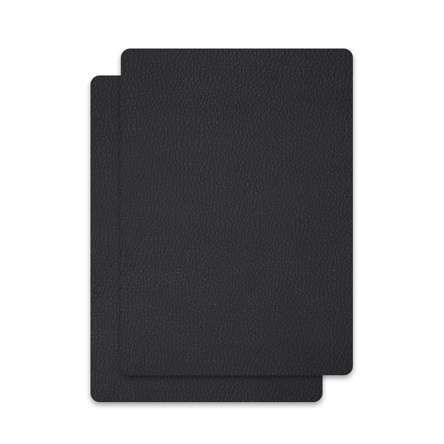 Leather Repair Patch, 8x11In,High Strength 3M Backing Self Adhesive Vinyl, Lichee Pattern Leather Repair Kit for Furniture, Couch,Car Seat, Jacket,Sofa and Leather Repair Sheet 2PCS (Black)