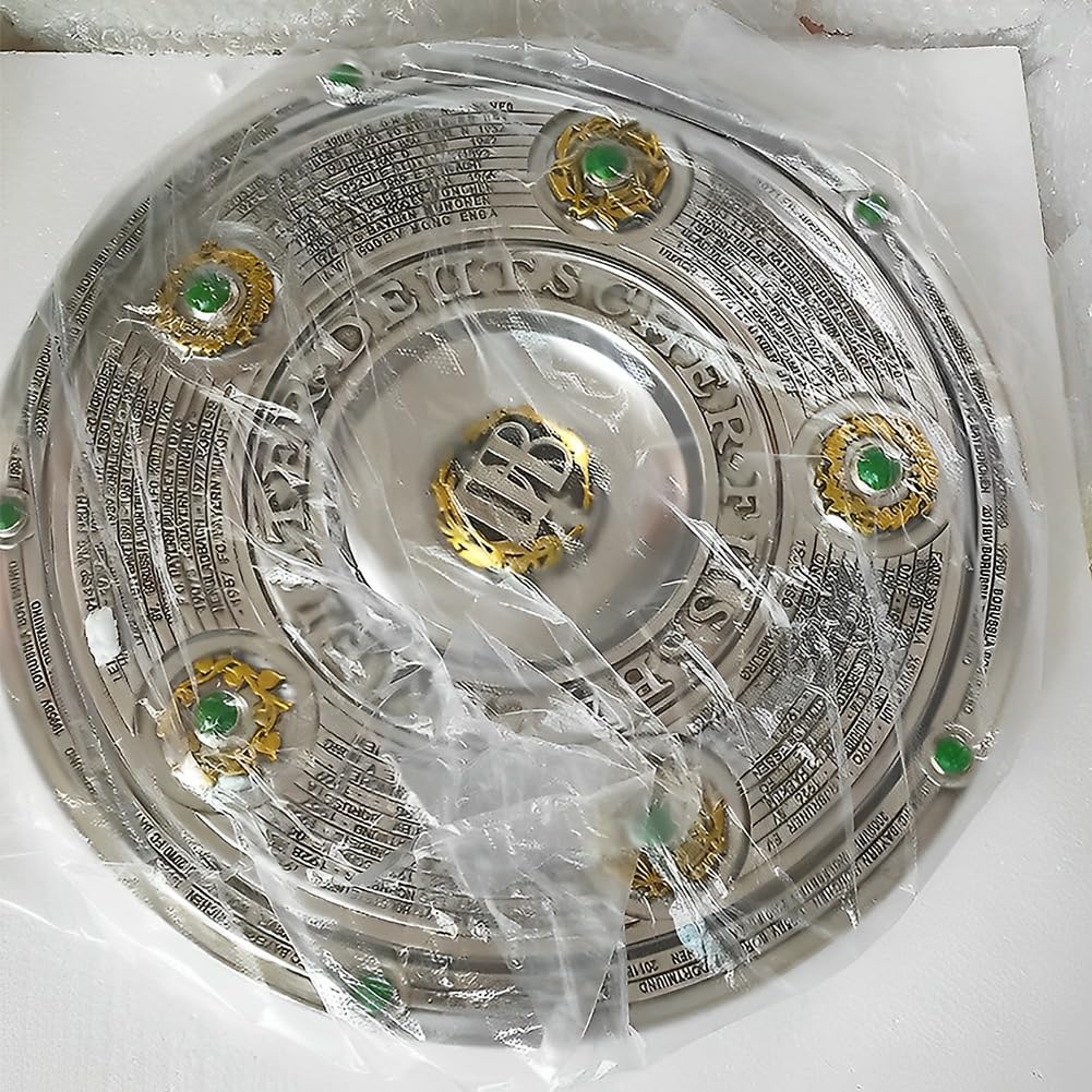 Deutsche Fußball Meisterschaft Trophäe Replika, Liga Champion Pokal, Silberner Metall Tischdekor Sammlerstück für Fans, Verein Bar Vitrine