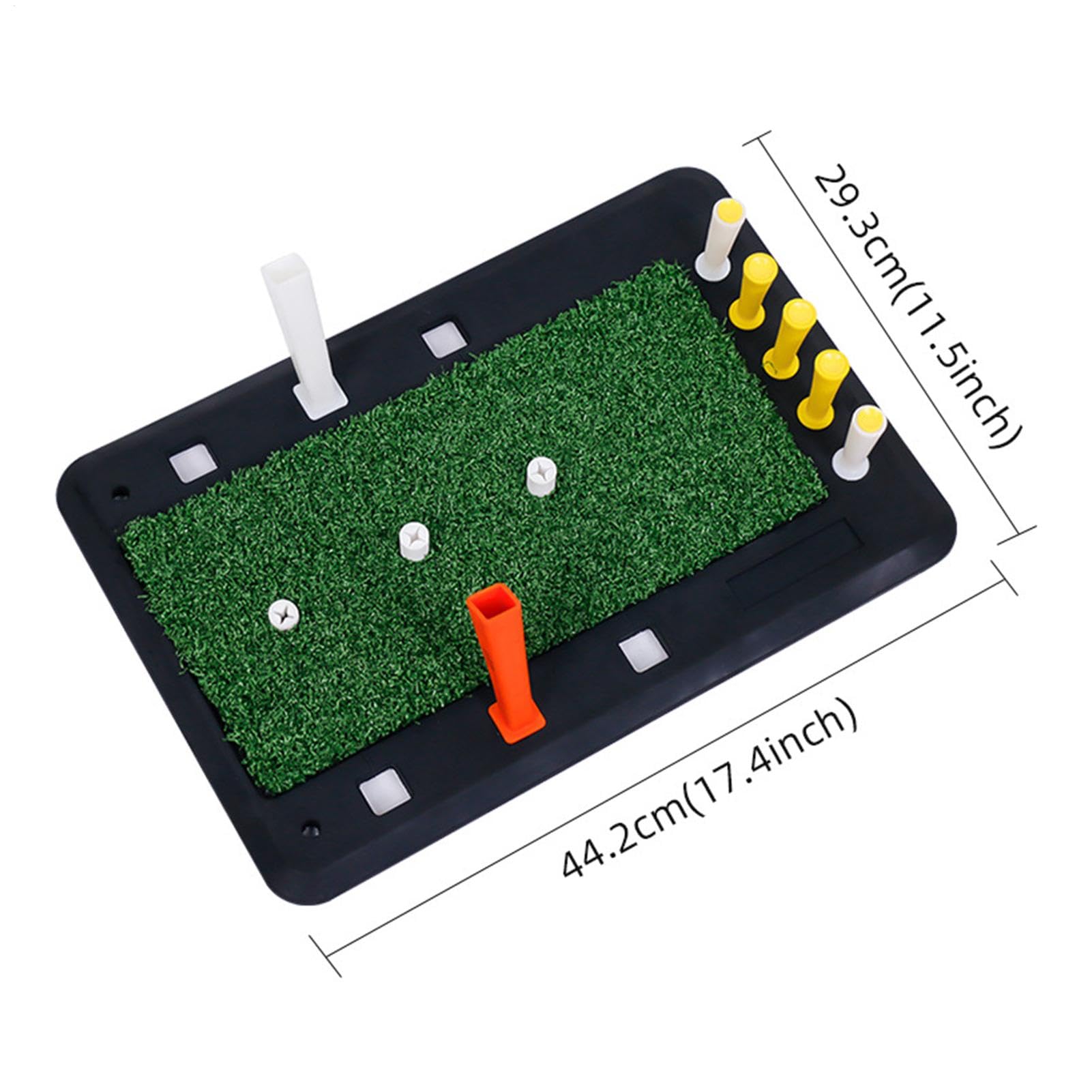 Mata do huśtawki do ćwiczeń golfowych, mata do huśtawki do ćwiczeń | Gumowa mata chroniąca przed odpryskami Antypoślizgowy, przenośny, mały sprzęt do gry w go