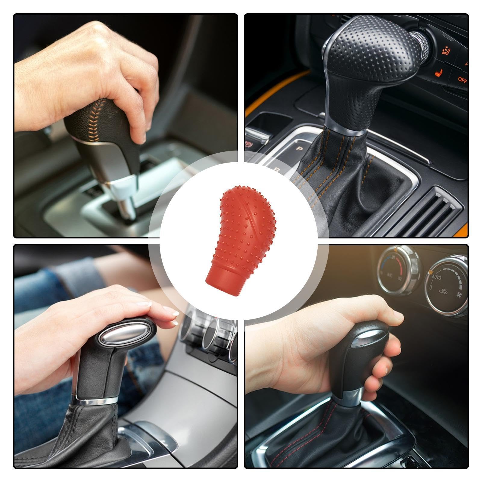 Housse Silicone Pour Levier De Vitesse - 2 Pièces Universelles Antidérapantes, Adaptée Voiture SUV Camion Boîte 6 Vitesses