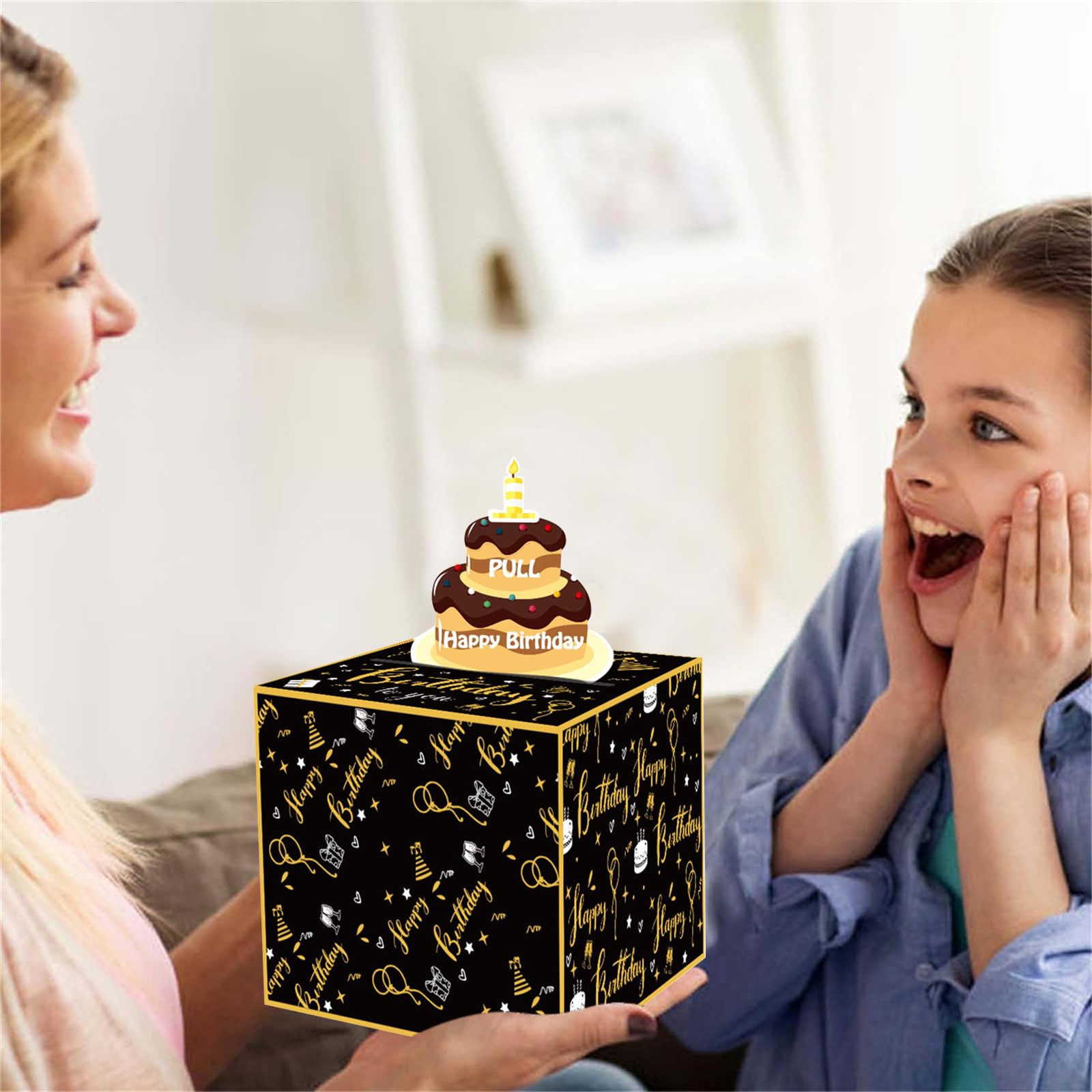 Divertenti regali di denaro di compleanno – Happy Birthday fai da te scatola a sorpresa gioco compleanno salvadanaio per contanti regalo di compleanno per genitori amanti bambini e amici