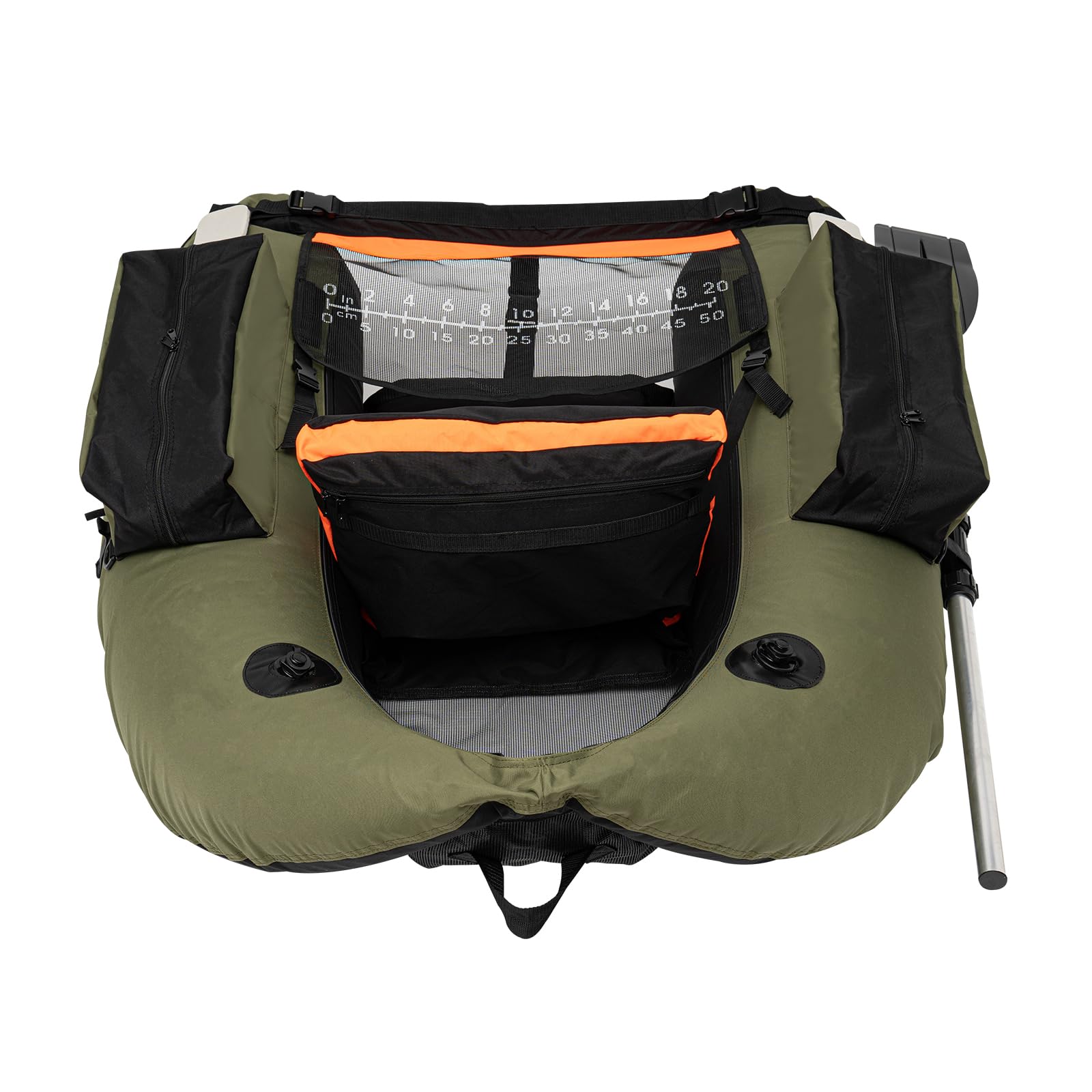 Inflatable Outdoor Fishing Boat, Fishing Float Tube with Hand Air Pump, Fishing Boat for Fishing Activities(Green)