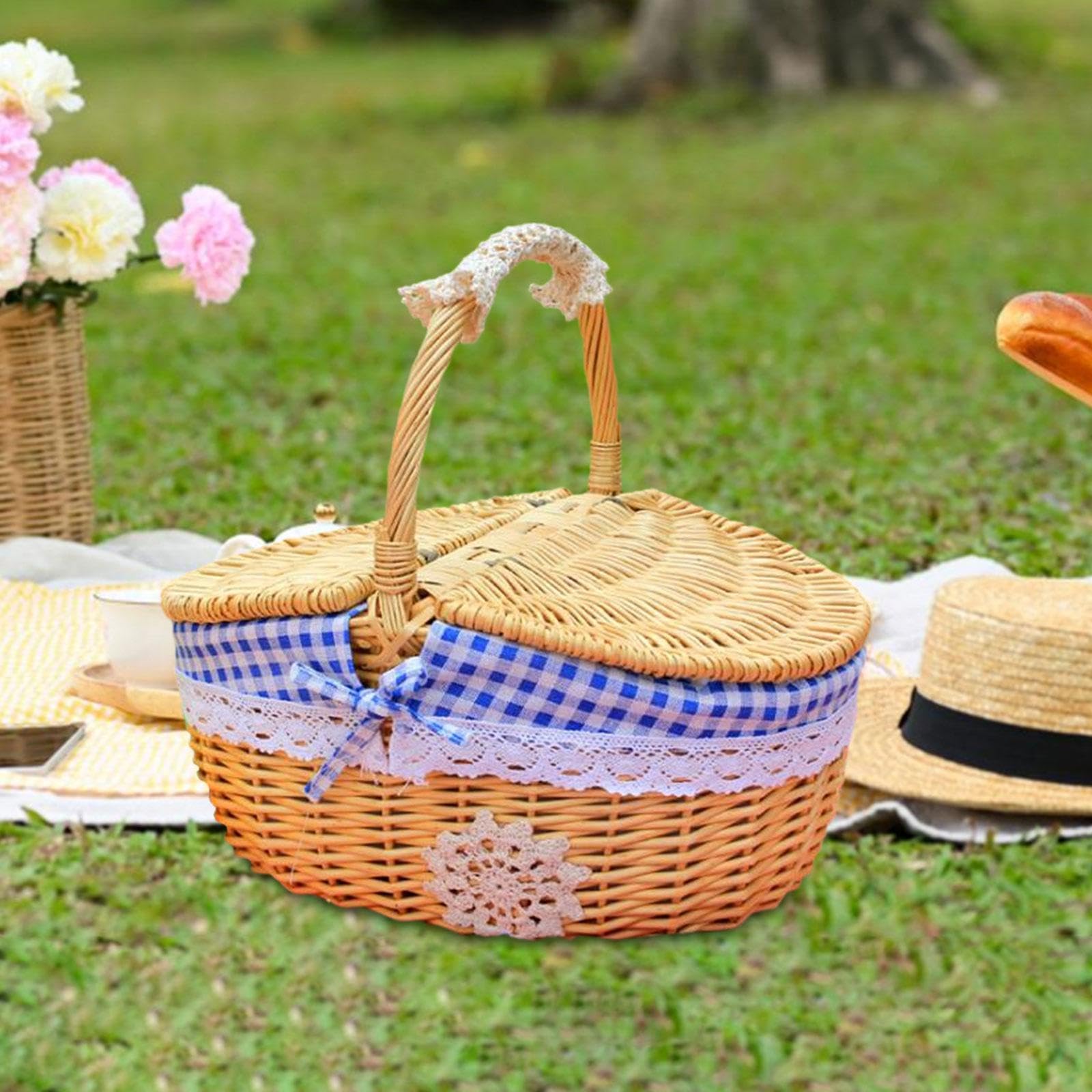 古道具　ピクニックバスケット　行李 ピクニックバスケット U.S.A.[生活雑貨とアンティークの