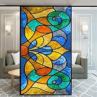 Vista 14 de Película decorativa de privacidad esmerilada sin pegamento para ventana, hermoso patrón de playa, cubierta de puerta de vidrio, calcomanías