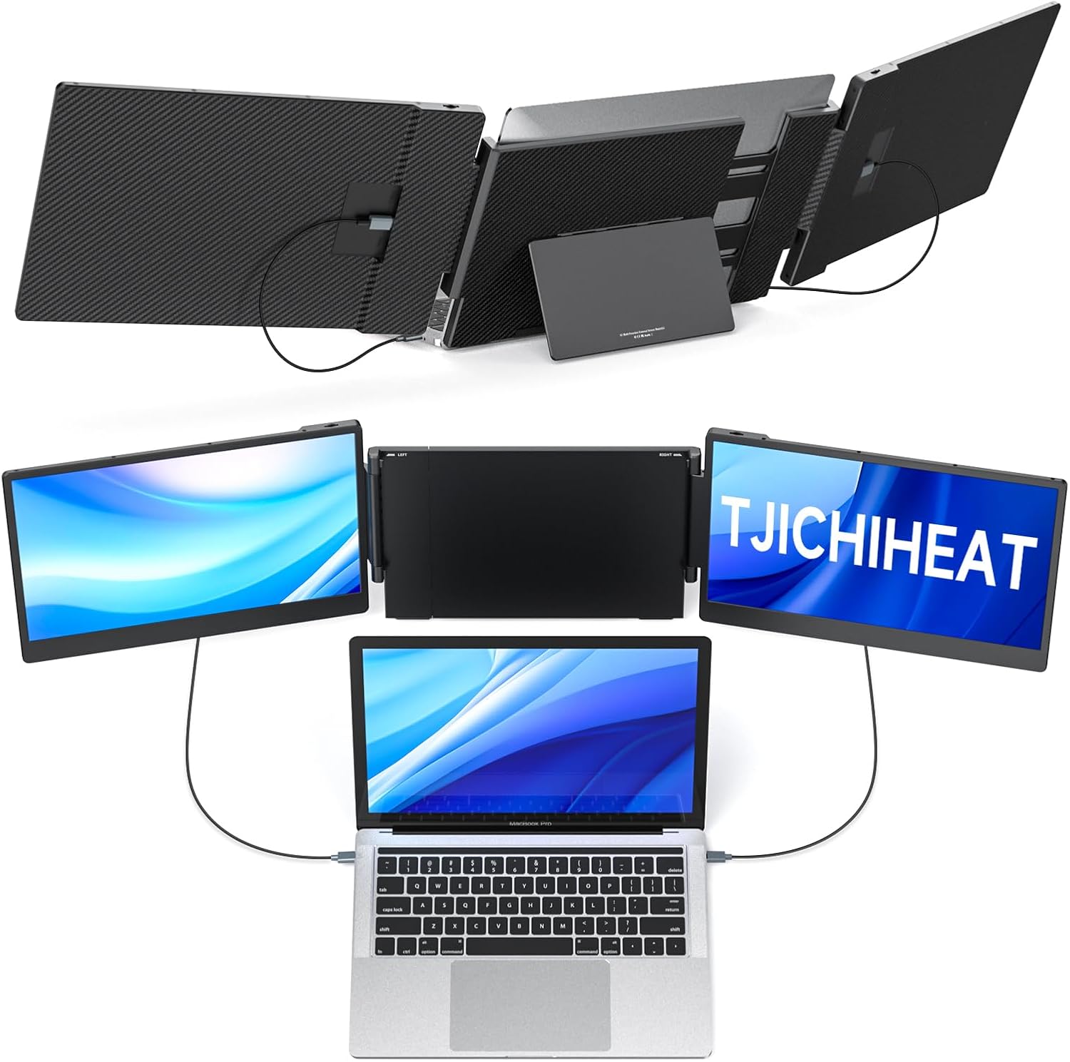 Amazon.com: TJICHIHEAT Triple Laptop Screen Extender - S3 Portable ...